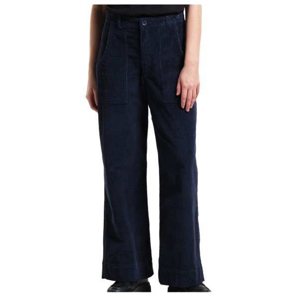 DEDICATED - Women's Workwear Pants Vara Corduroy - Freizeithose Gr L blau/schwarz von DEDICATED