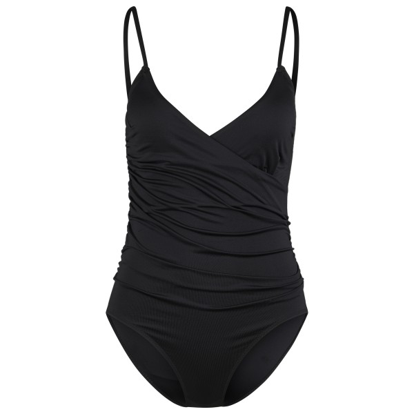 DEDICATED - Women's Wrap Swimsuit Klinte - Badeanzug Gr L schwarz von DEDICATED