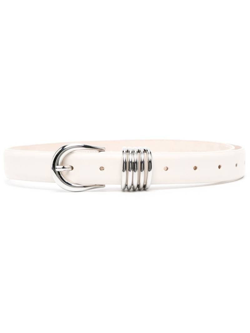 Déhanche Hollyhock leather belt - Neutrals von Déhanche