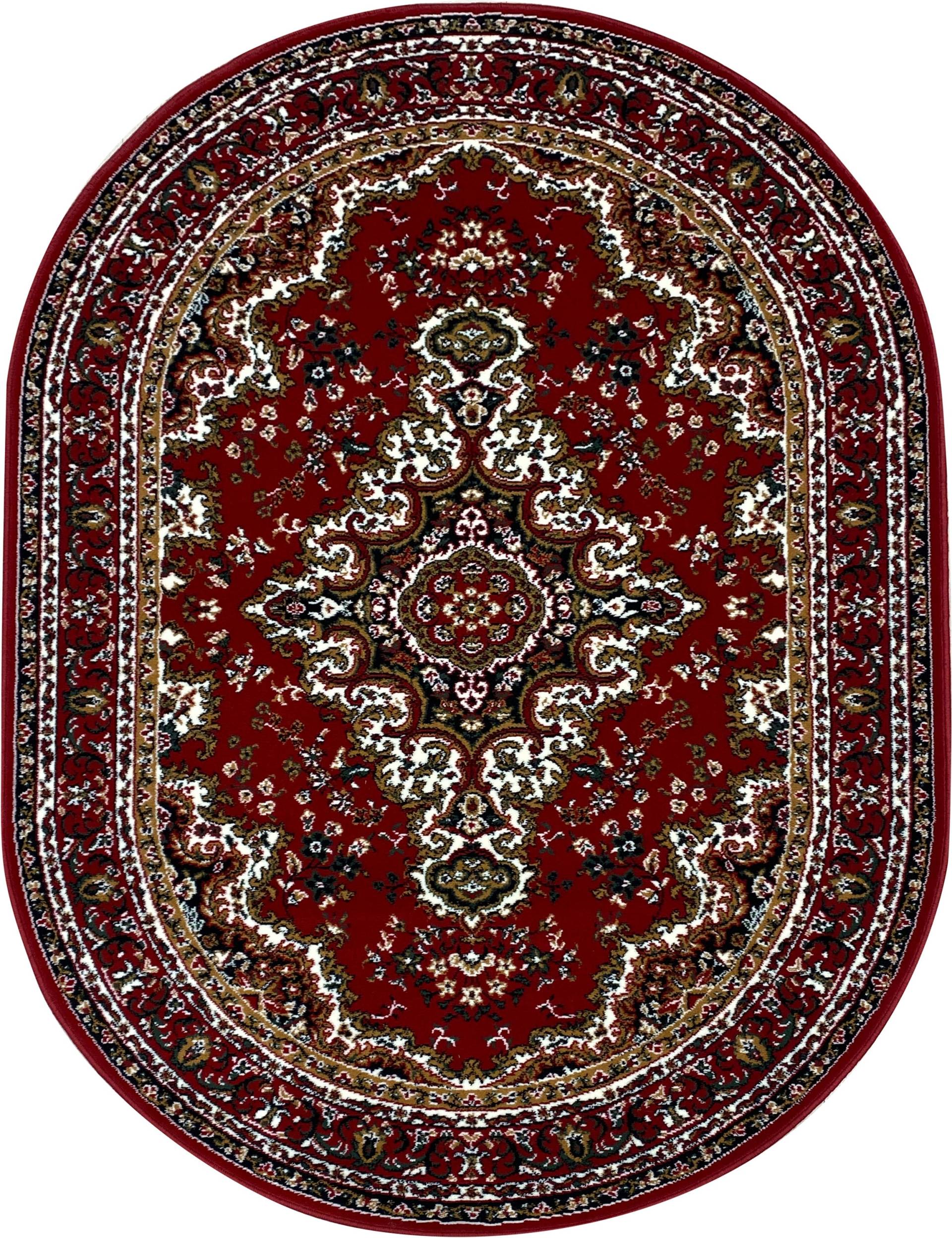 Home affaire Teppich »Oriental«, oval, Orient-Optik, mit Bordüre, Kurzflor, pflegeleicht, elegant von home affaire