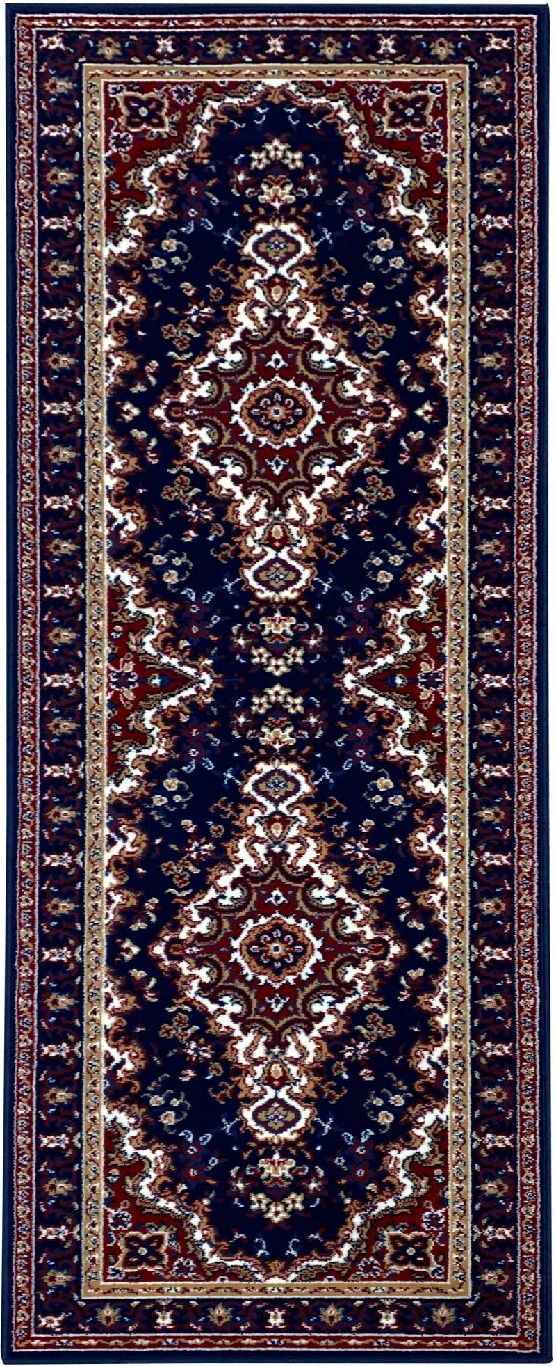 Home affaire Läufer »Oriental, Made in Belgium«, rechteckig, 7 mm Höhe, Läufer, Brücke, Kurzflor, Orient-Optik, mit Bordüre, gewebt von home affaire