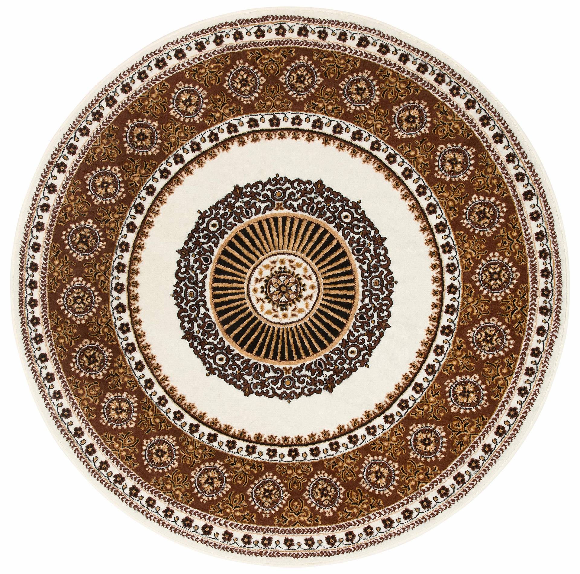 Home affaire Teppich »Shari, Made in Belgium«, rund, 7 mm Höhe, Orient-Dekor, mit Bordüre, Kurzflor, weich, pflegeleicht, elegant Home affaire Teppich »Shari, Made in Belgium«, rund, 7 mm Höhe, Orient-Dekor, mit Bordüre, Kurzflor, weich, pflegeleicht, elegant von My Home