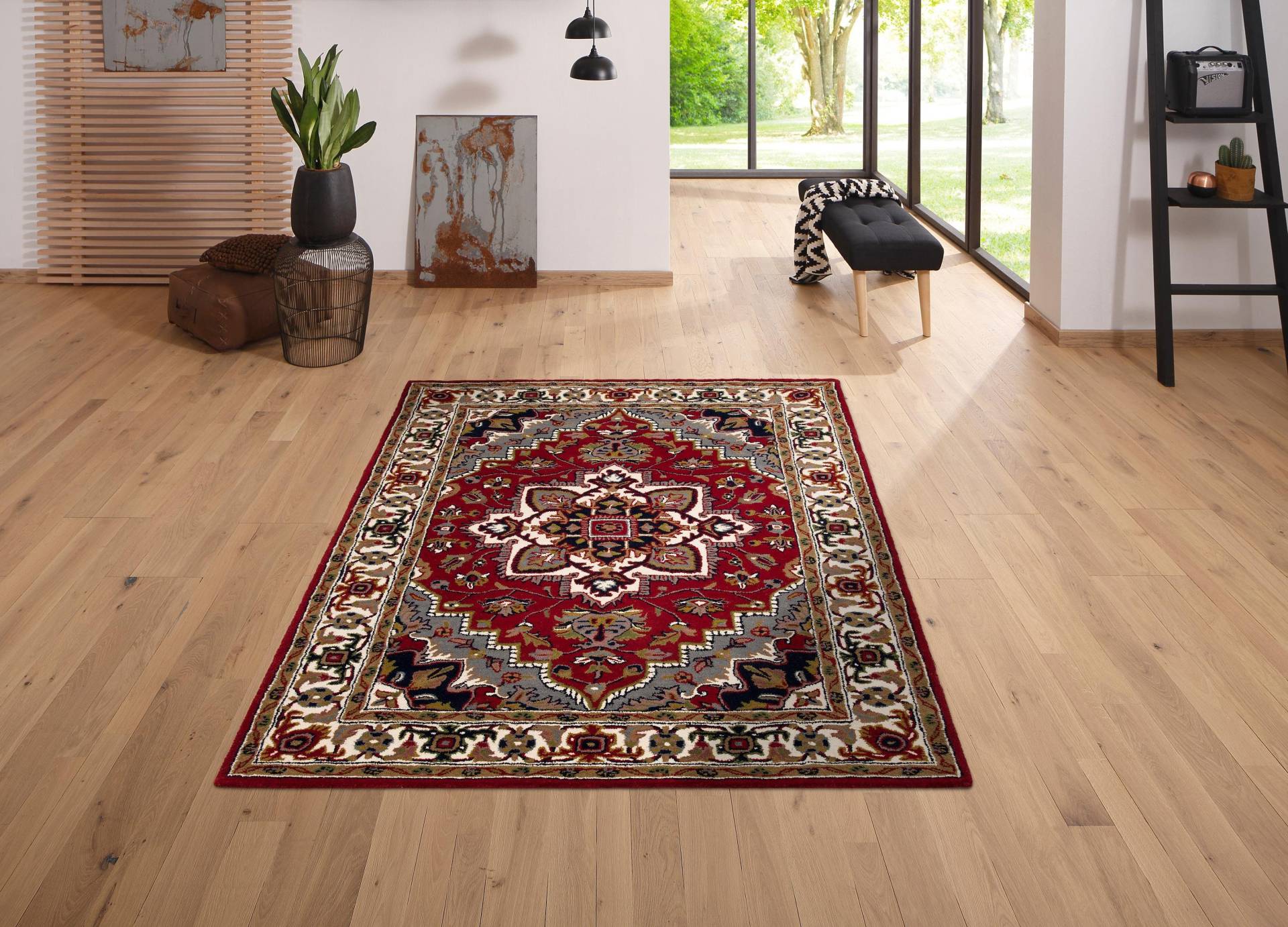 Home affaire Wollteppich »Aman«, rechteckig, 14 mm Höhe, reine Wolle, Orient Optik, ideal im Wohnzimmer & Schlafzimmer Home affaire Wollteppich »Aman«, rechteckig, 14 mm Höhe, reine Wolle, Orient Optik, ideal im Wohnzimmer & Schlafzimmer von home affaire