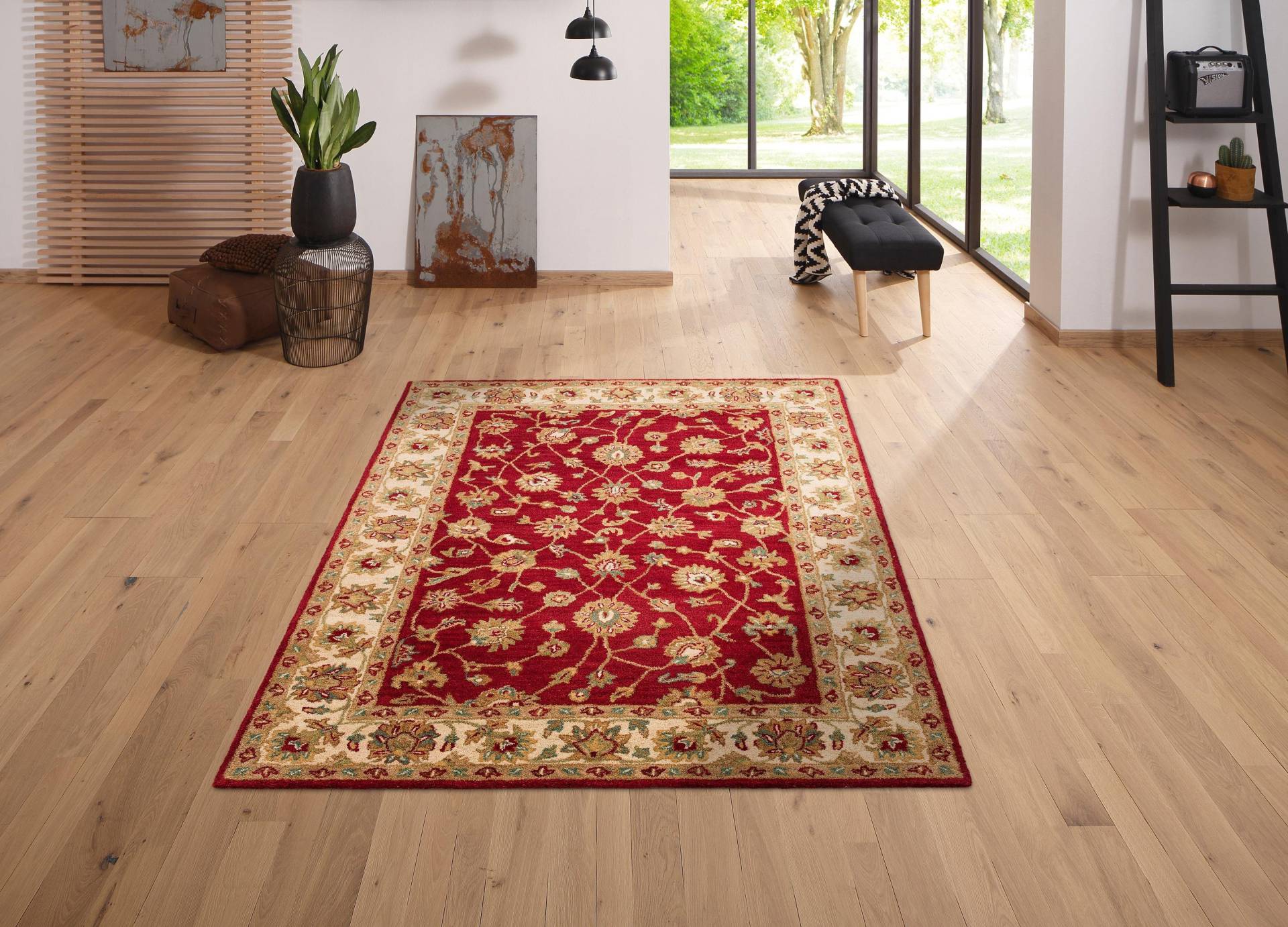 Home affaire Wollteppich »Sahil«, rechteckig, 14 mm Höhe, reine Wolle, Orientteppich, ideal im Wohnzimmer & Schlafzimmer Home affaire Wollteppich »Sahil«, rechteckig, 14 mm Höhe, reine Wolle, Orientteppich, ideal im Wohnzimmer & Schlafzimmer von home affaire