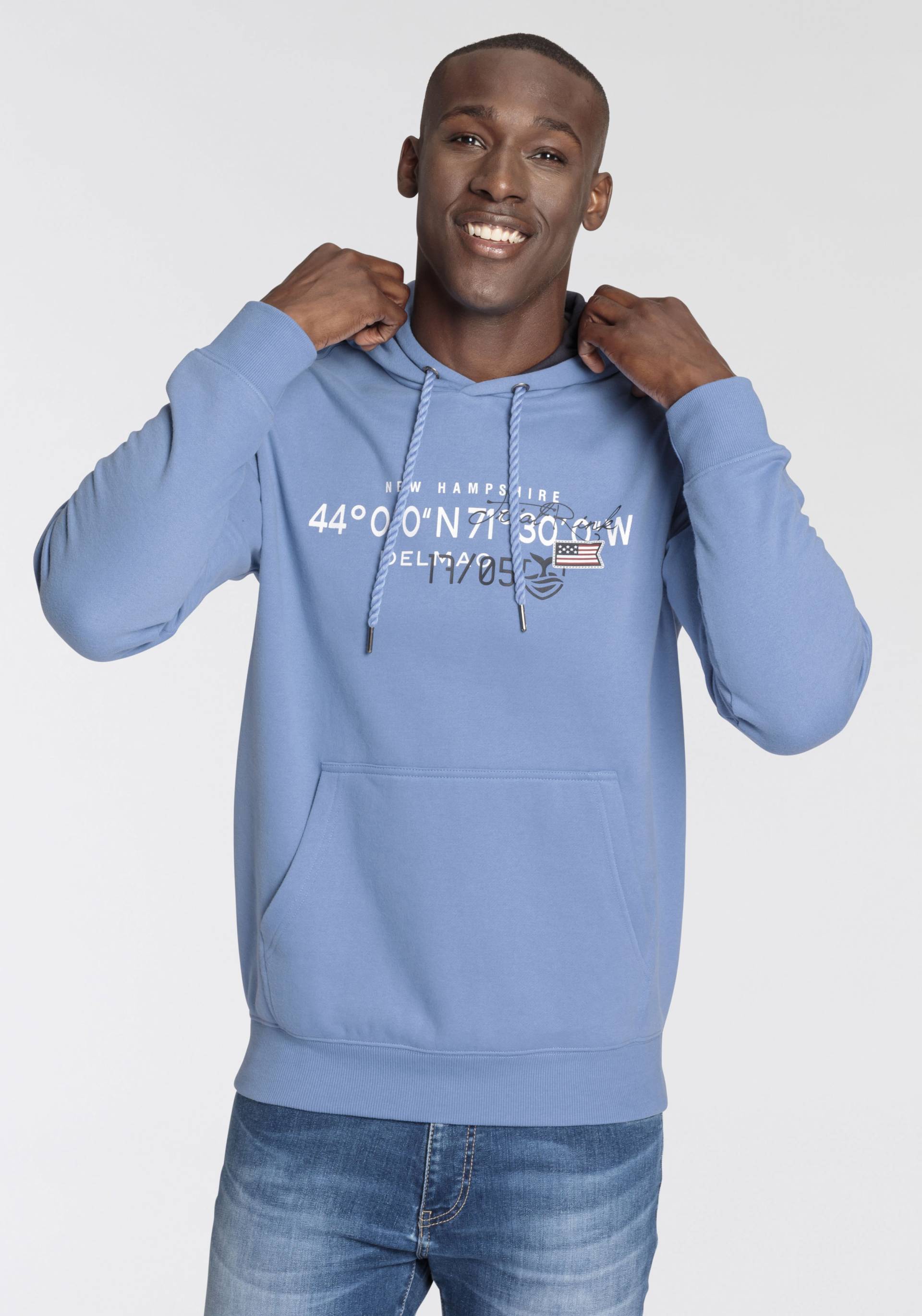 DELMAO Kapuzensweatshirt, mit Print von DELMAO