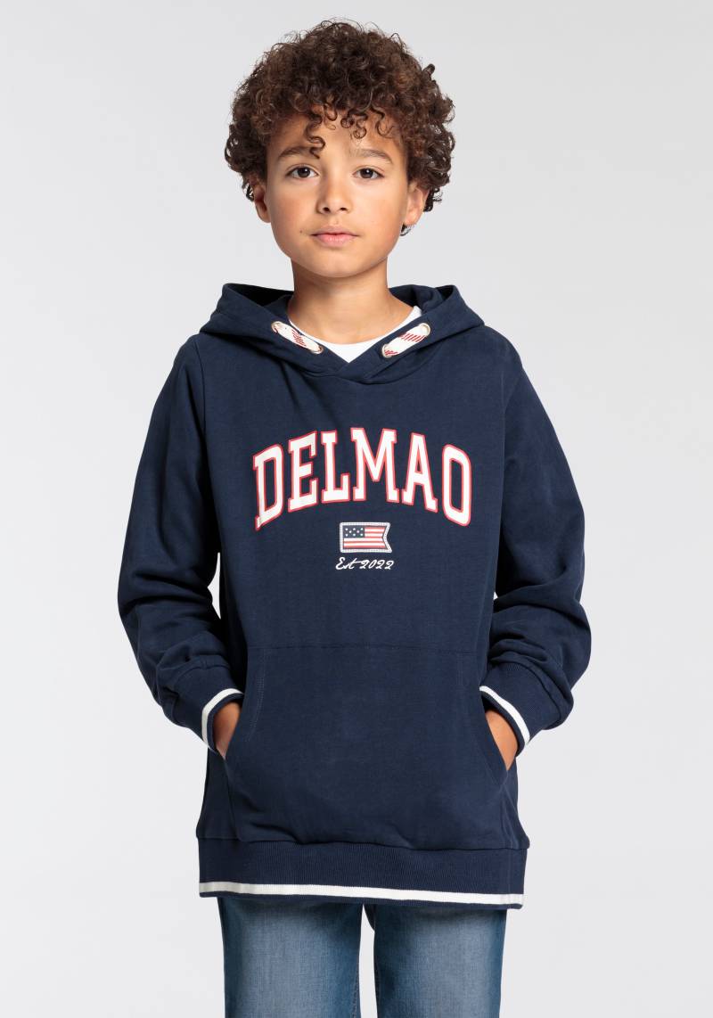 DELMAO Kapuzensweatshirt »für Jungen«, Langarm, bedruckt, mit Kapuze, für Skater-Styles, aus Baumwolle von DELMAO