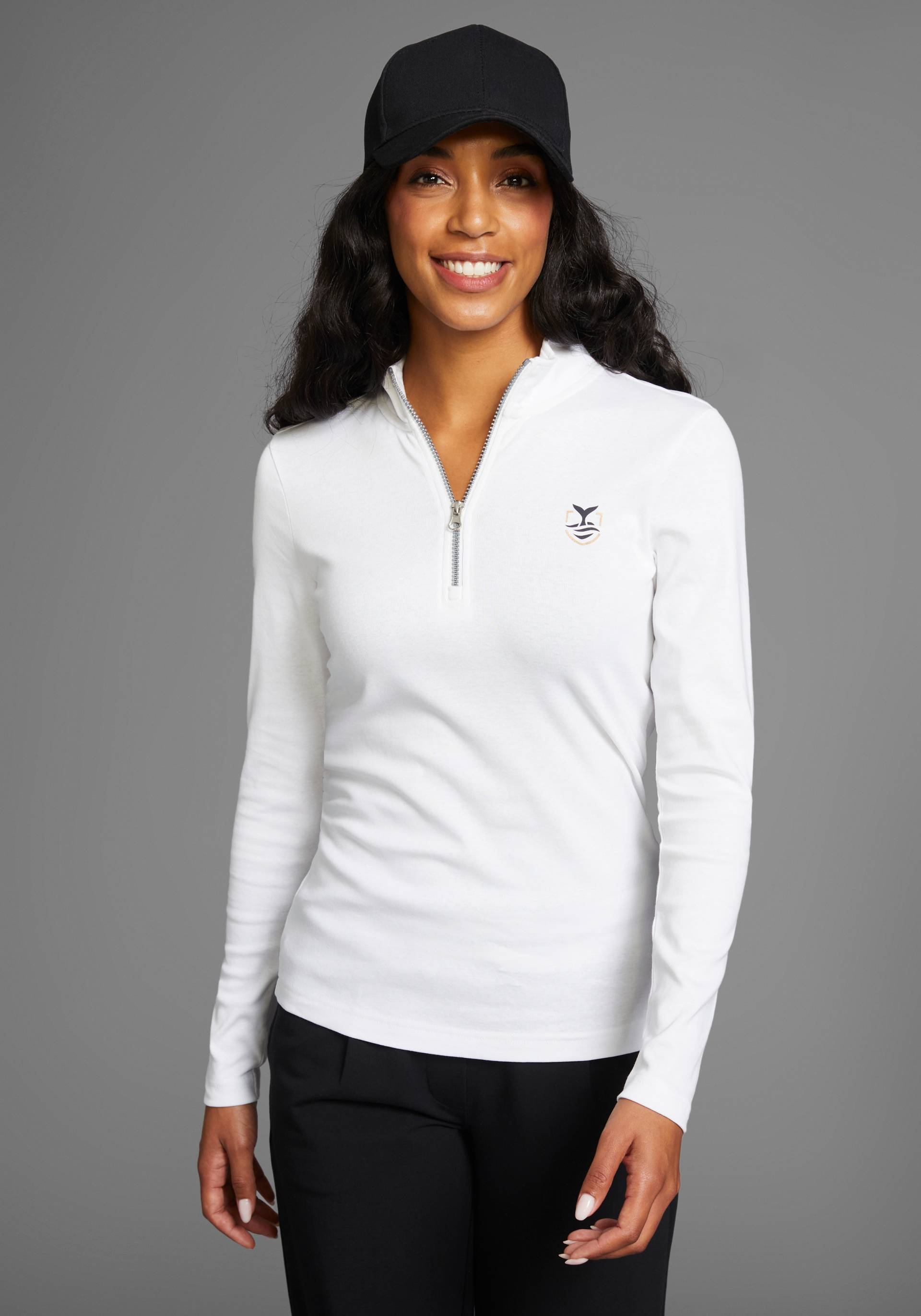 DELMAO Langarmshirt, mit Troyer-Kragen - NEUE KOLLEKTION DELMAO Langarmshirt, mit Troyer-Kragen - NEUE KOLLEKTION von DELMAO