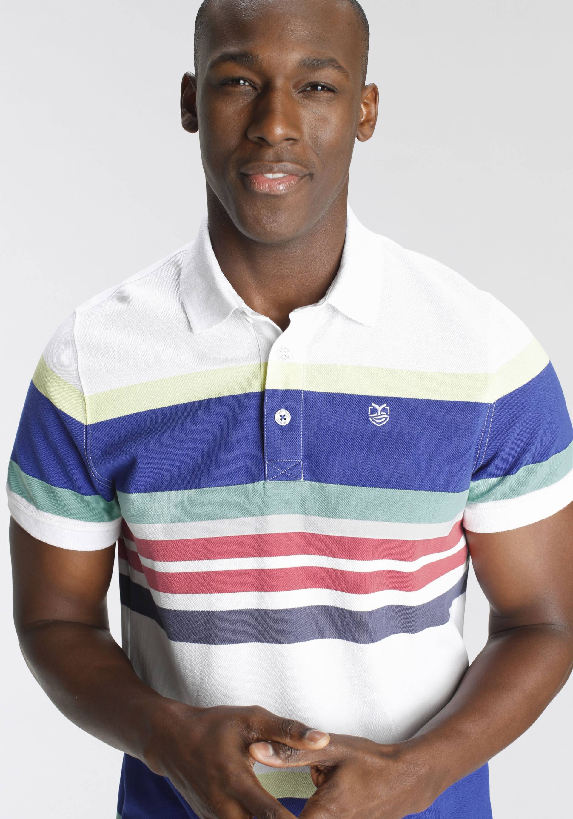 DELMAO Poloshirt, Kurzarm, mit Polokragen, aus Piqué-Stoff, aus 100% Baumwolle DELMAO Poloshirt, Kurzarm, mit Polokragen, aus Piqué-Stoff, aus 100% Baumwolle von DELMAO