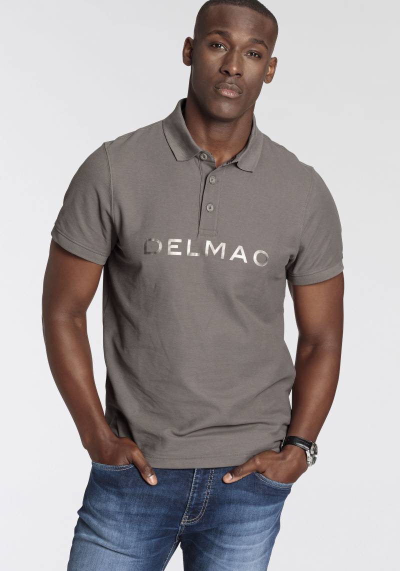 DELMAO Poloshirt, mit Print von DELMAO