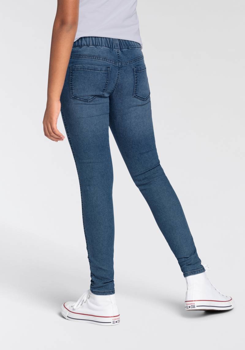 DELMAO Skinny-fit-Jeans »für Mädchen«, schmale Beinform, niedrige Leibhöhe von DELMAO