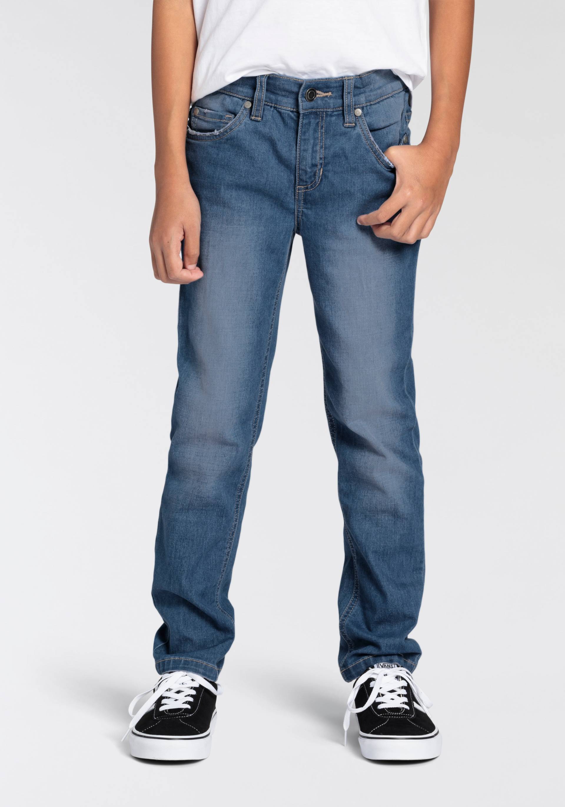 DELMAO Stretch-Jeans »für Jungen«, in bequemer Stretchqualität von DELMAO