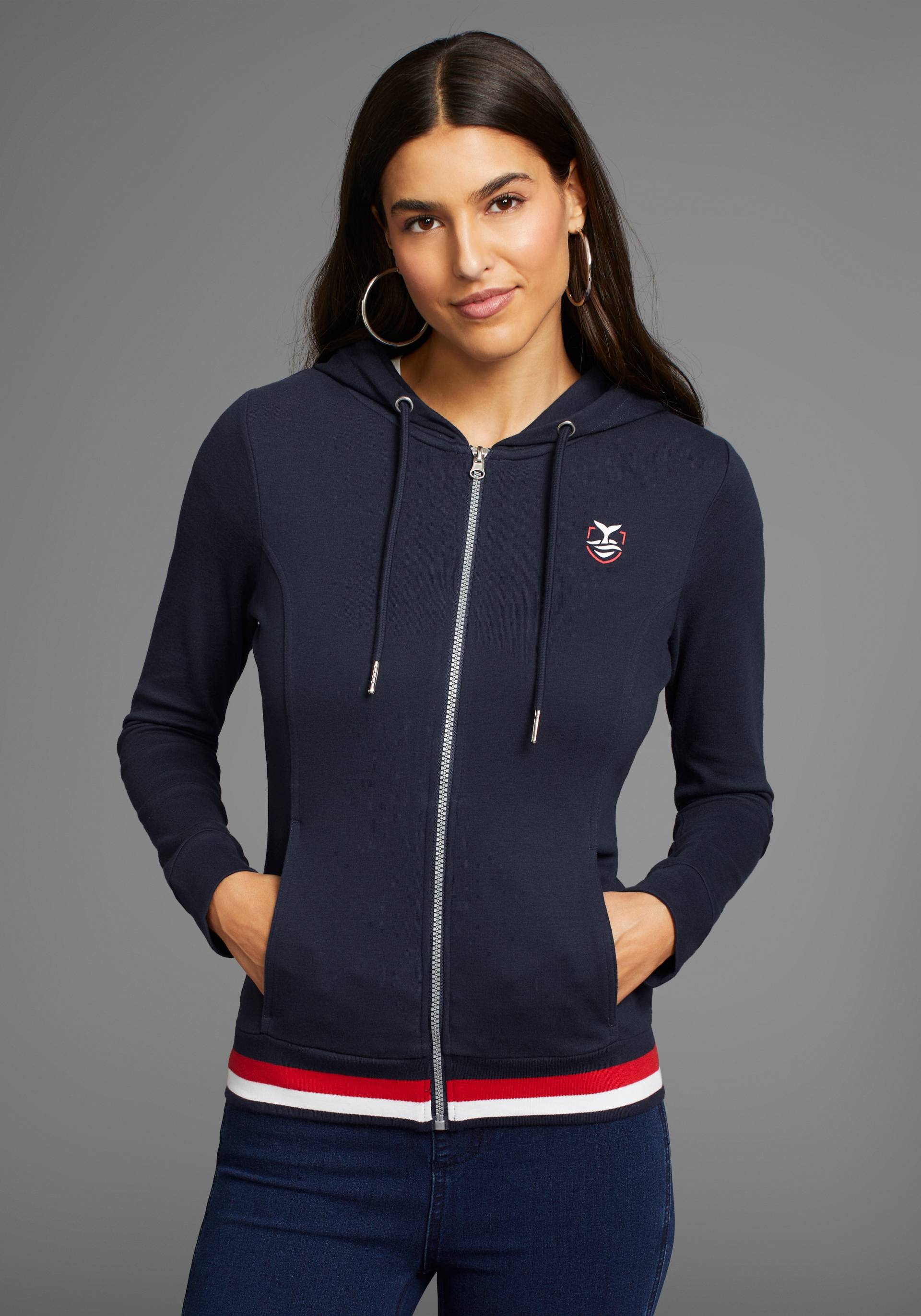 DELMAO Sweatjacke, mit Kontraststreifen - NEUE KOLLEKTION DELMAO Sweatjacke, mit Kontraststreifen - NEUE KOLLEKTION von DELMAO
