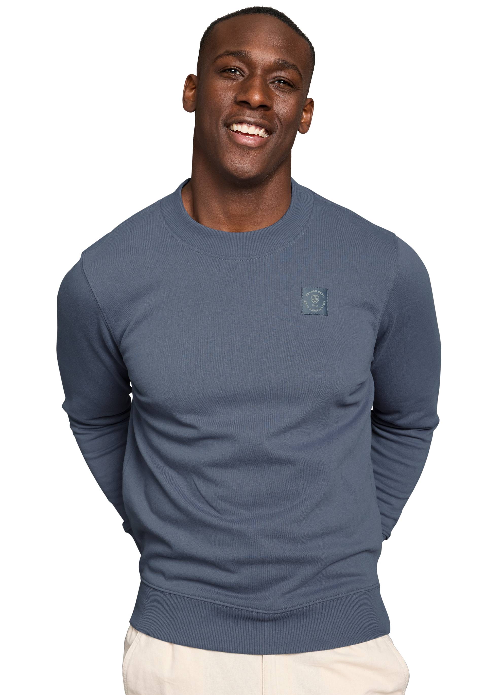 DELMAO Sweatshirt, Langarm, Regular Fit, unifarben, Basic-Stil DELMAO Sweatshirt, Langarm, Regular Fit, unifarben, Basic-Stil von DELMAO