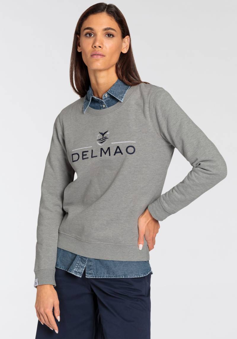 DELMAO Sweatshirt, mit edler erhabener Stickerei von DELMAO