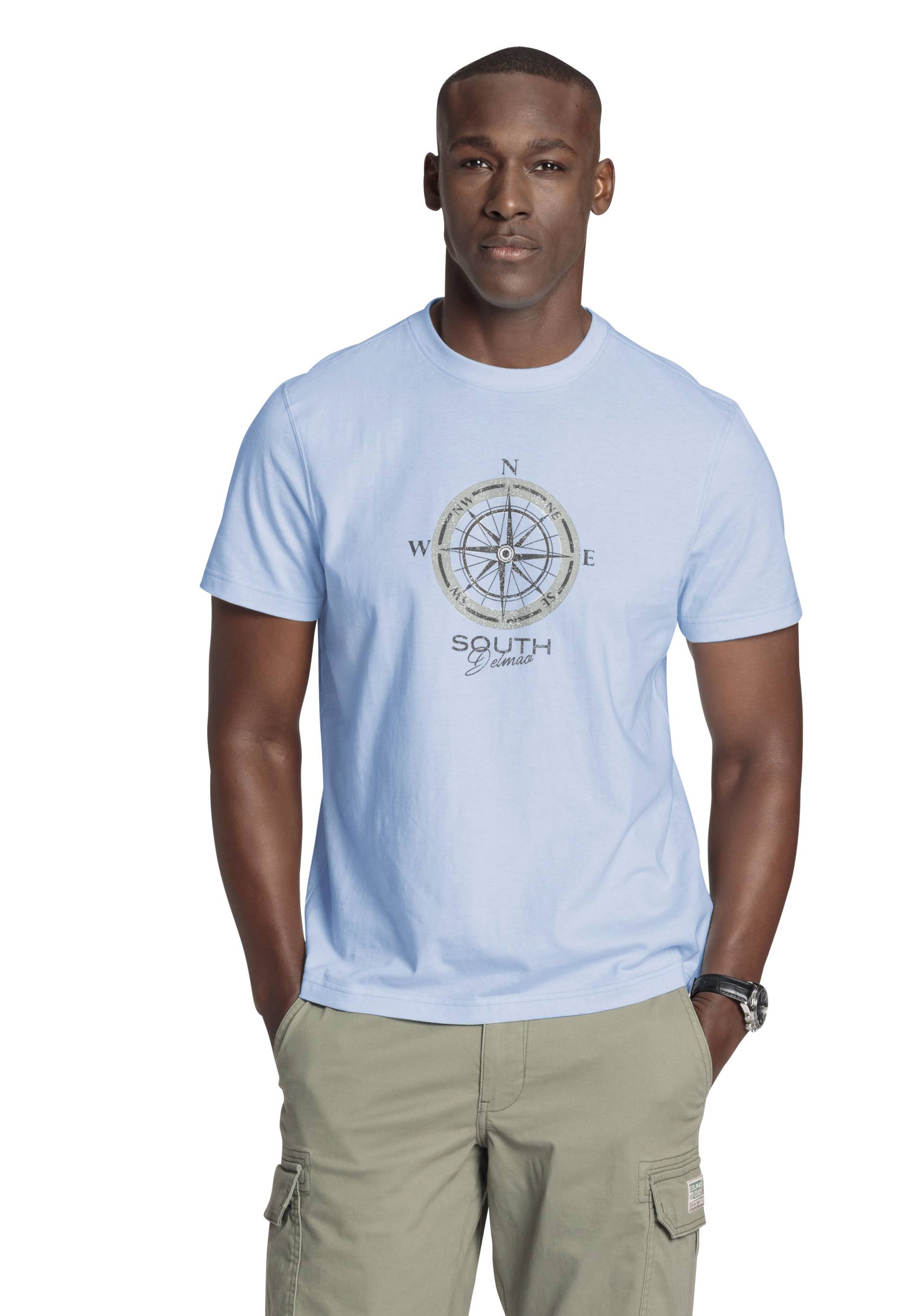 DELMAO T-Shirt, Kurzarm, bedruckt, Rundhals, aus Baumwolle DELMAO T-Shirt, Kurzarm, bedruckt, Rundhals, aus Baumwolle von DELMAO