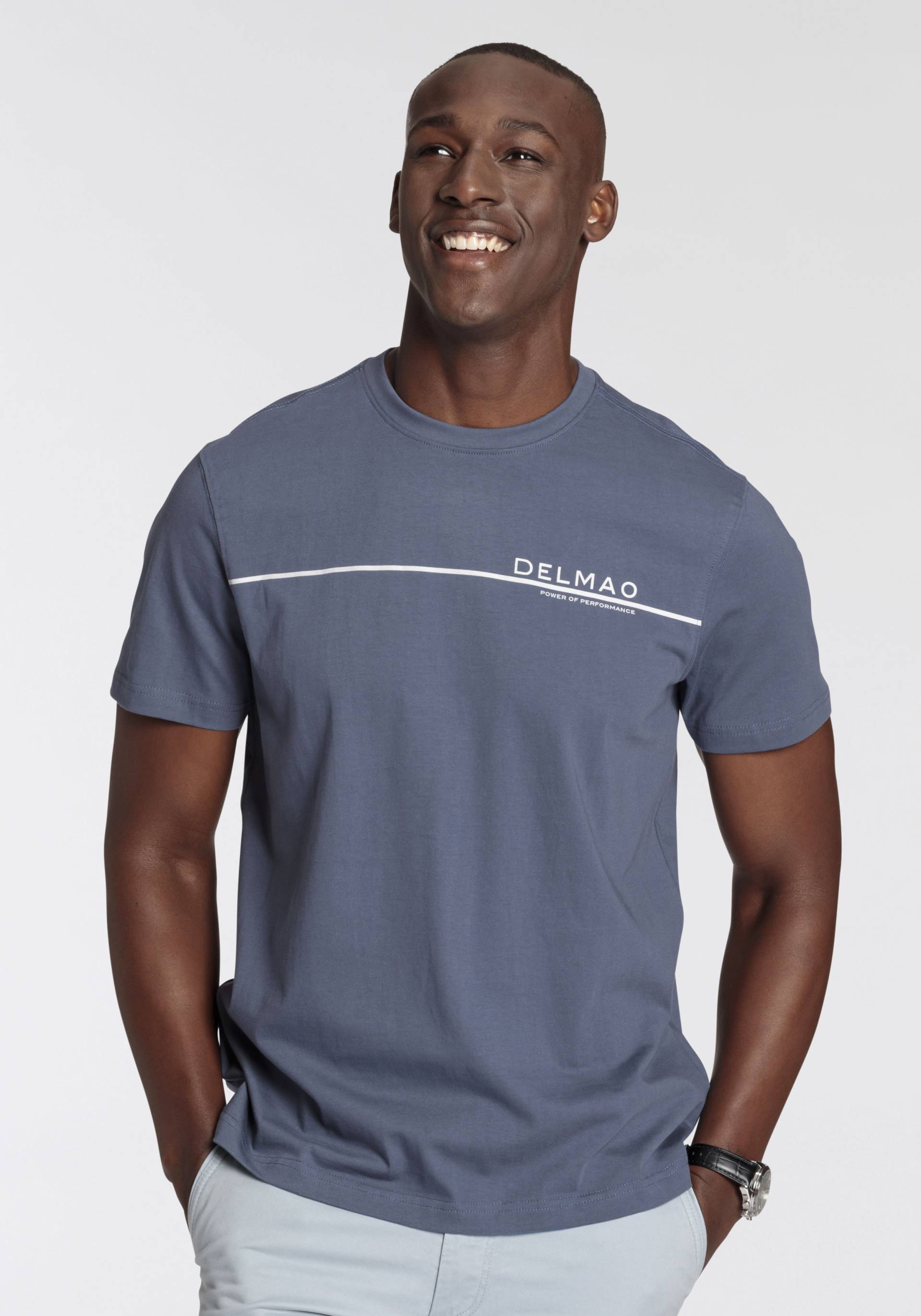 DELMAO T-Shirt, mit modischem Brustprint - NEUE MARKE! von DELMAO