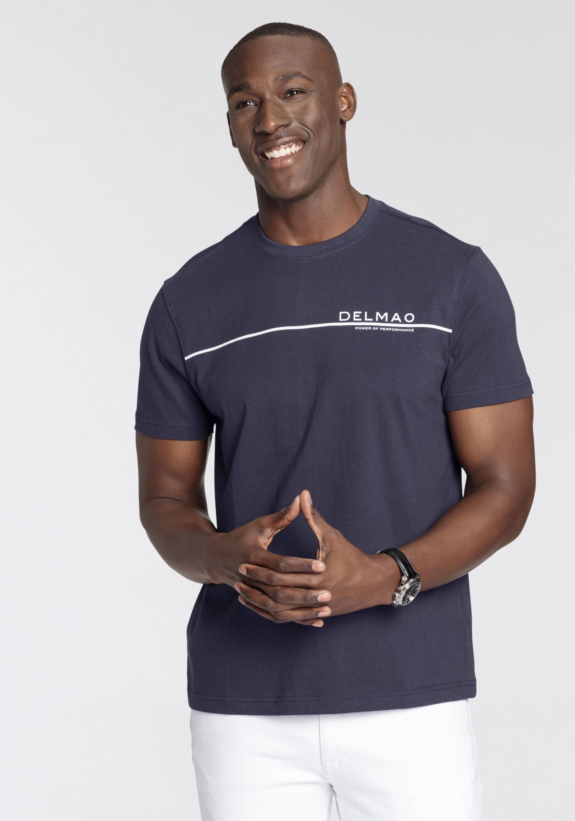 DELMAO T-Shirt, Kurzarm, mit coolem Print, Rundhalsausschnitt, aus 100% Baumwolle DELMAO T-Shirt, Kurzarm, mit coolem Print, Rundhalsausschnitt, aus 100% Baumwolle von DELMAO