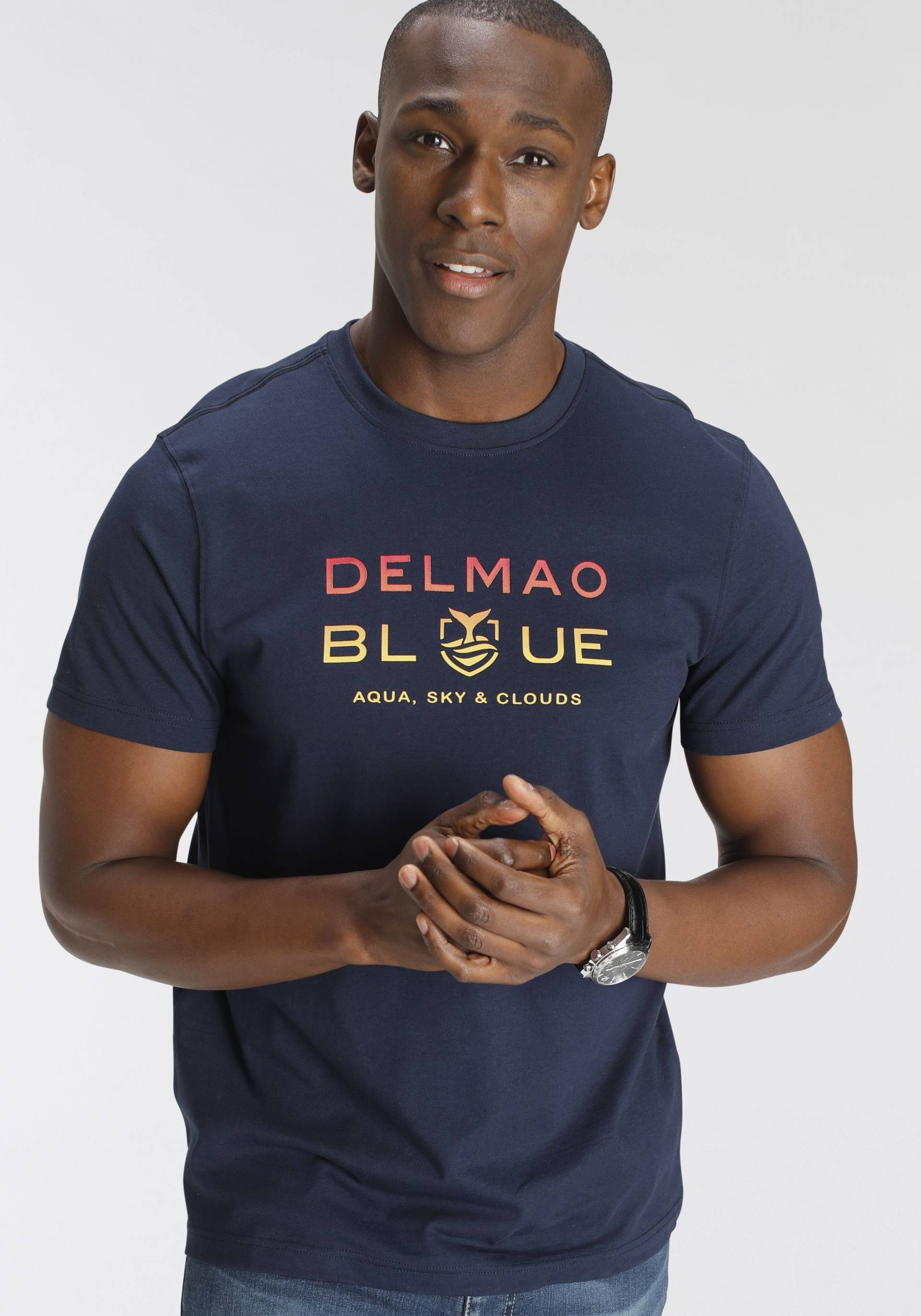 DELMAO T-Shirt, Kurzarm, bedruckt, Rundhals, aus 100% Baumwolle DELMAO T-Shirt, Kurzarm, bedruckt, Rundhals, aus 100% Baumwolle von DELMAO
