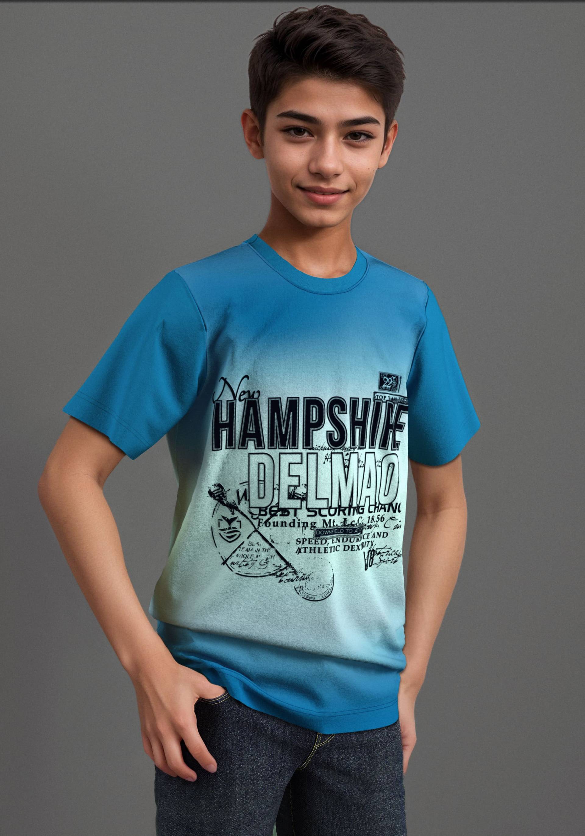 DELMAO T-Shirt »Farbverlaufshirt«, Batik-Optik, jedes Shirt fällt einzigartig aus DELMAO T-Shirt »Farbverlaufshirt«, Batik-Optik, jedes Shirt fällt einzigartig aus von DELMAO