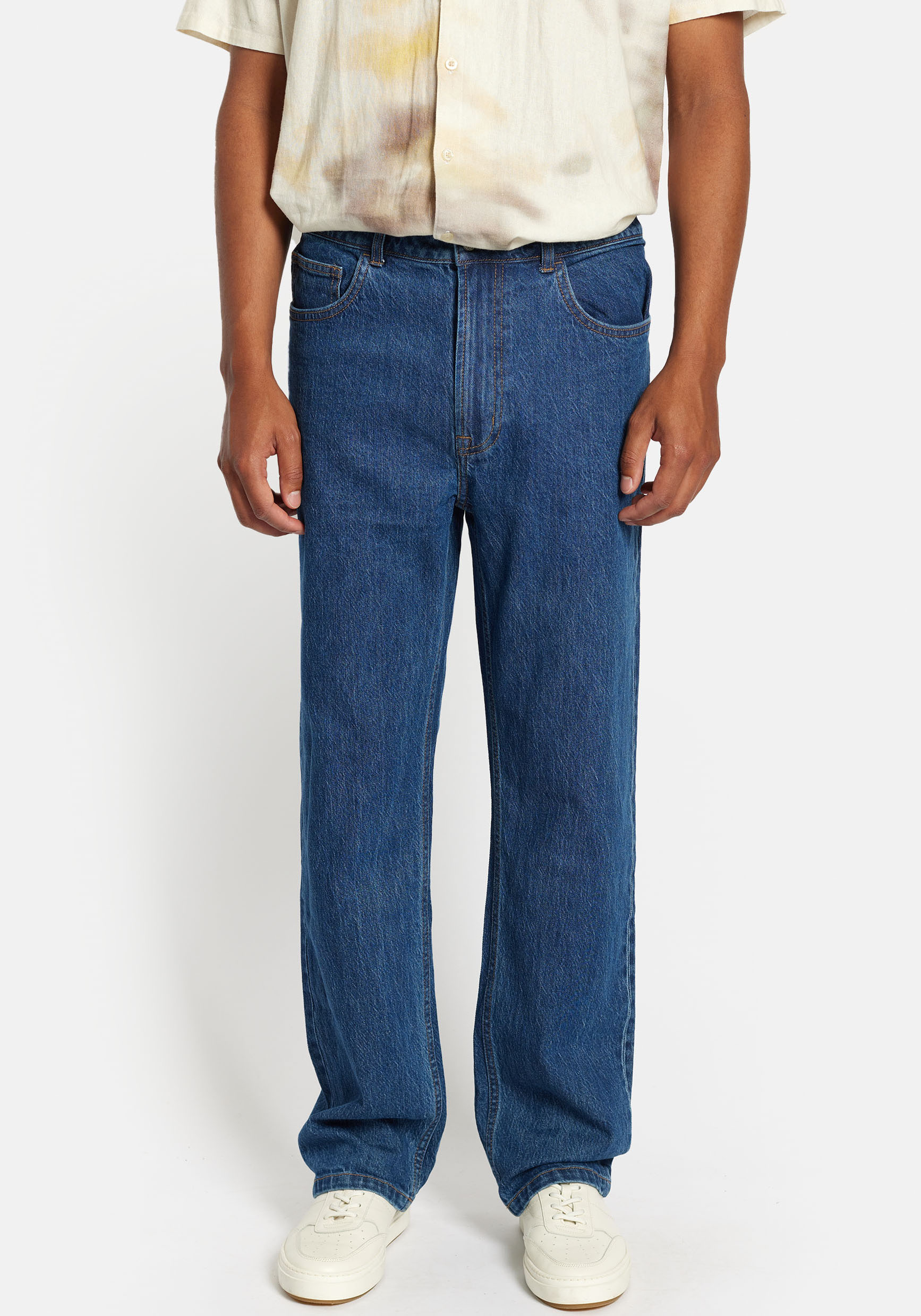 DENIM PROJECT Loose-fit-Jeans, in mittelblauer Waschung