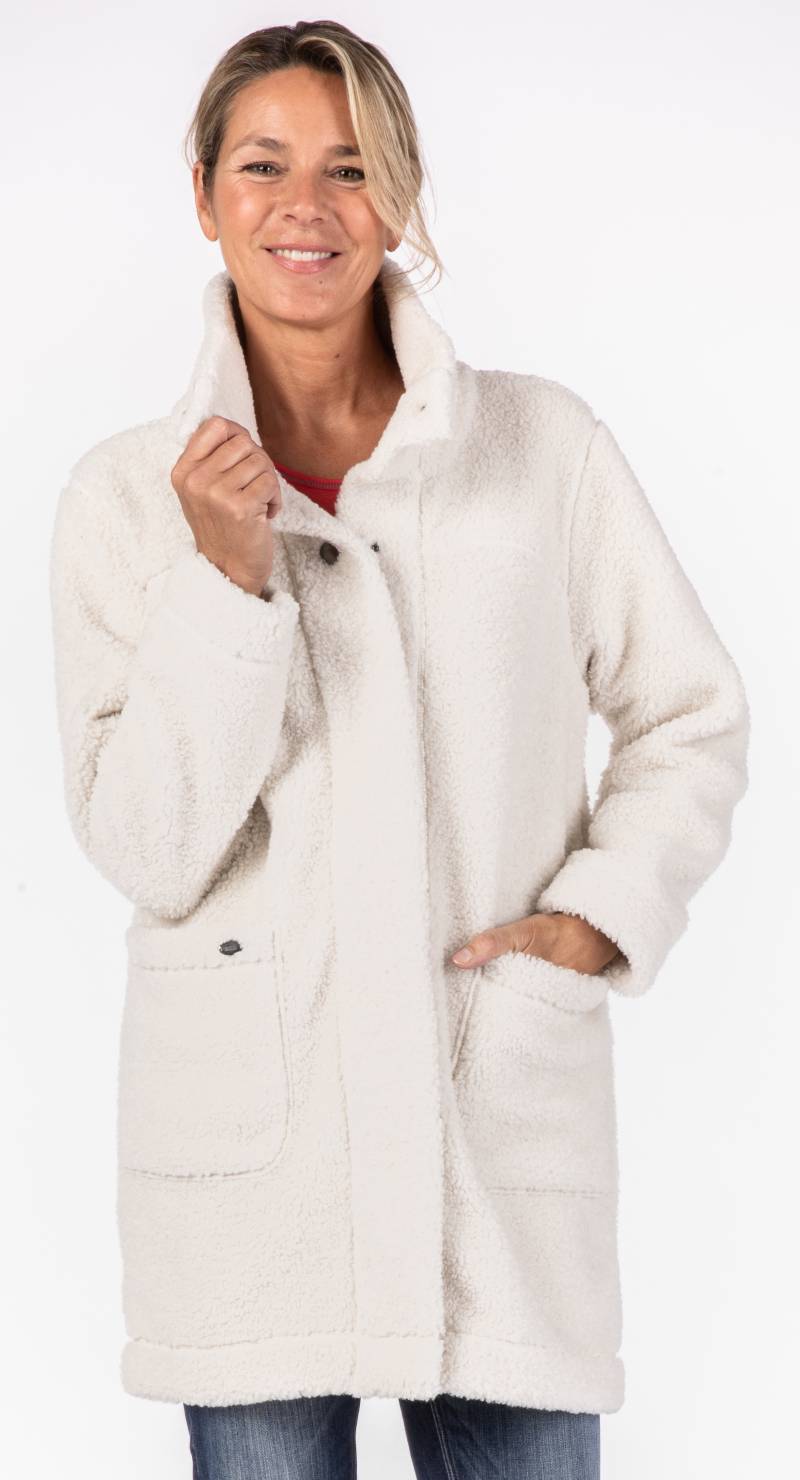 LPO Fleecejacke »CAMBLY LONG WOMEN«, mit Teddy-Fleece, auch in Grossen Grössen erhältlich von LPO