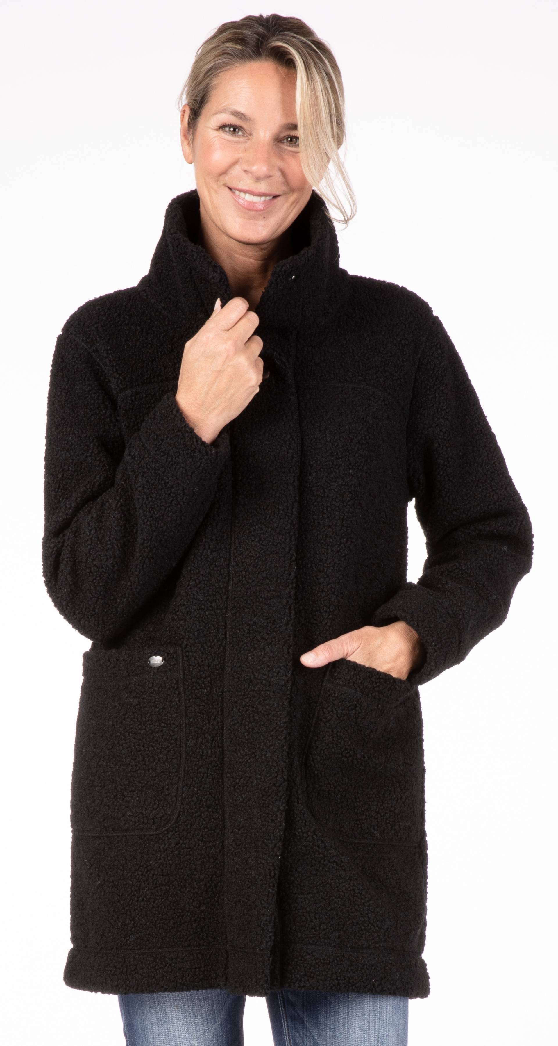 LPO Fleecejacke »CAMBLY LONG WOMEN«, mit Teddy-Fleece, auch in Grossen Grössen erhältlich von LPO