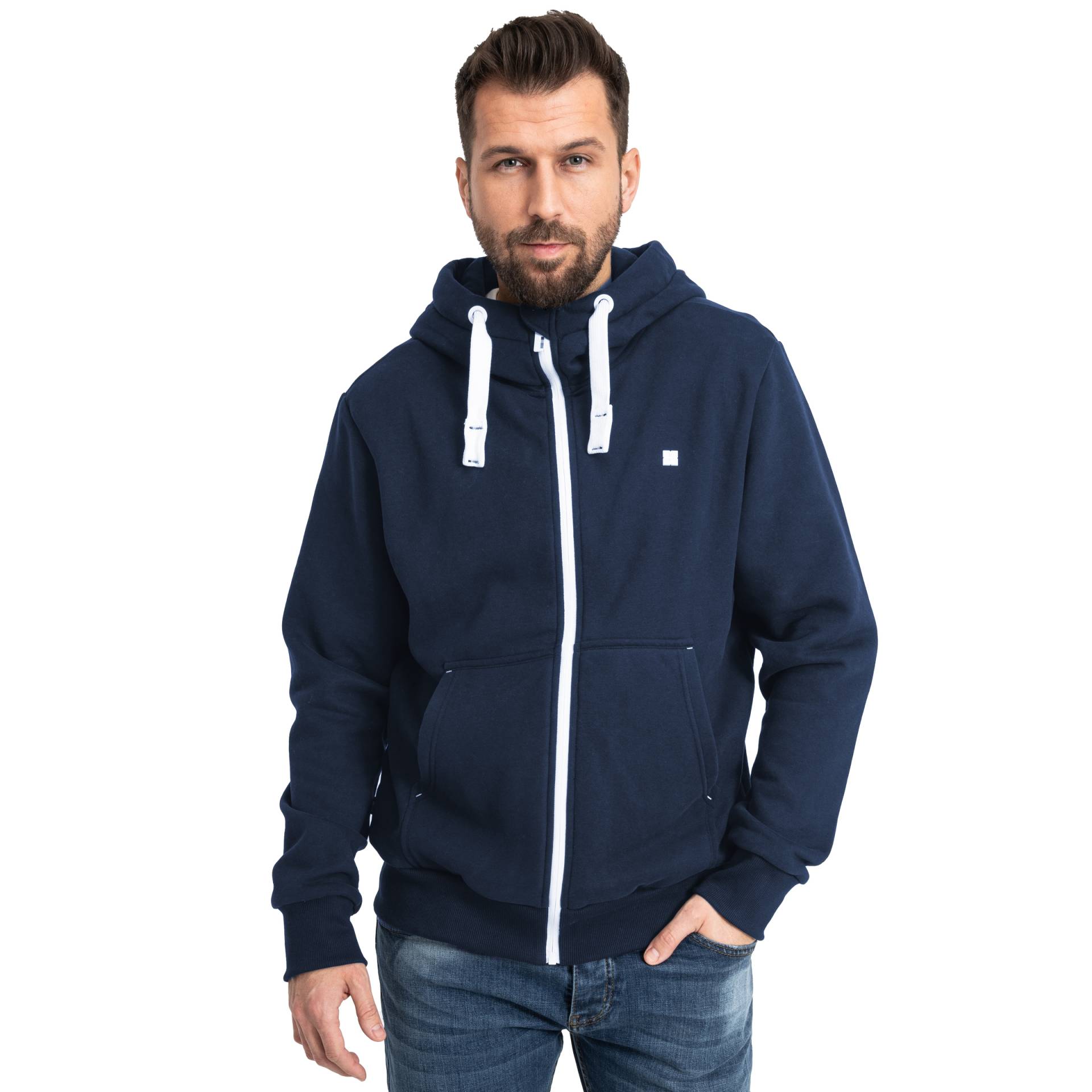 DEPROC Active Kapuzensweatshirt »FinnCMYK II MEN«, weiche Fleecejacke mit Kängurutasche von DEPROC Active