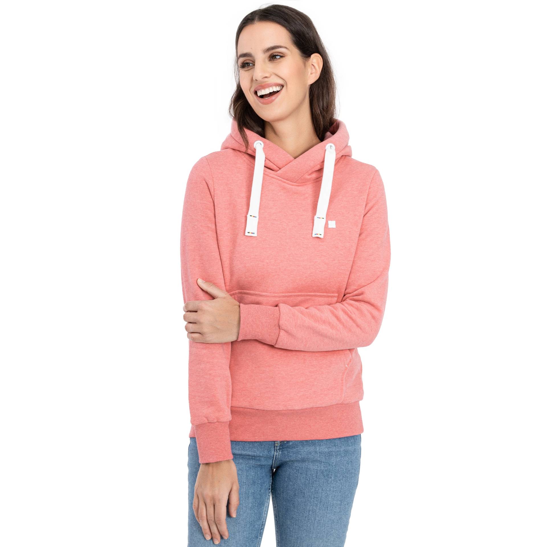 DEPROC Active Kapuzensweatshirt »HildaCMYK II WOMEN«, weiche Fleecejacke mit Kängurutasche von DEPROC Active