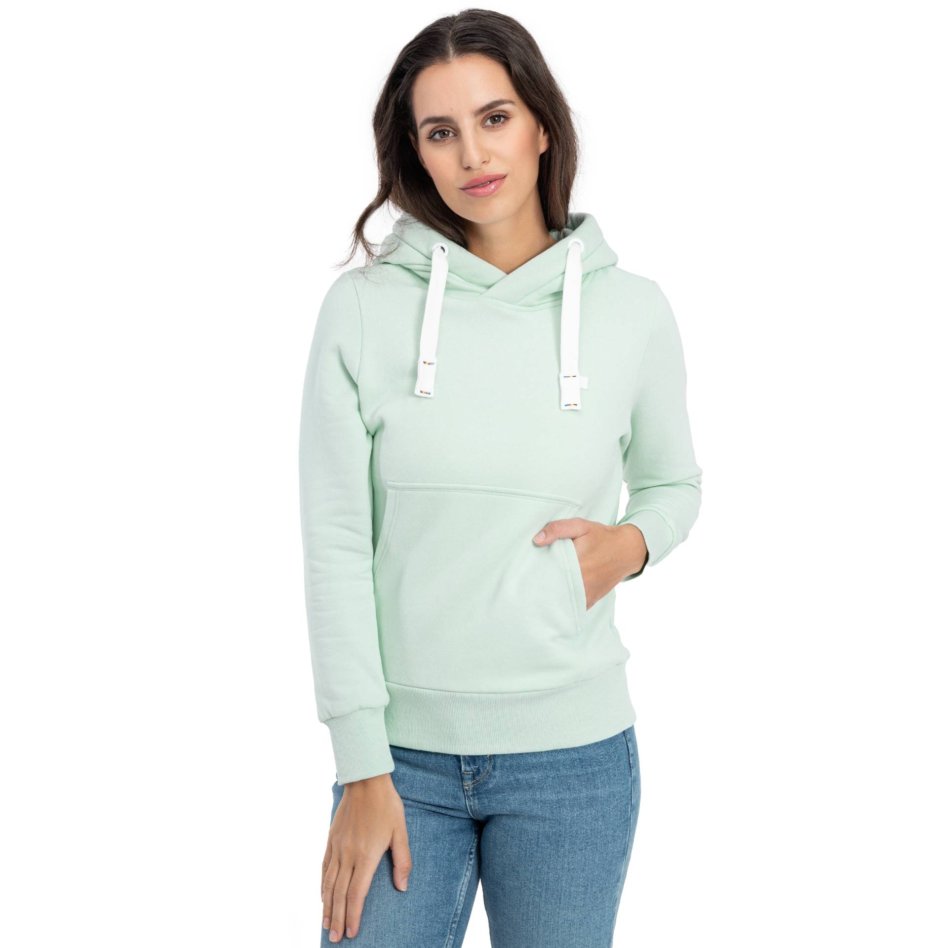 DEPROC Active Kapuzensweatshirt »HildaCMYK II WOMEN«, weiche Fleecejacke mit Kängurutasche von DEPROC Active