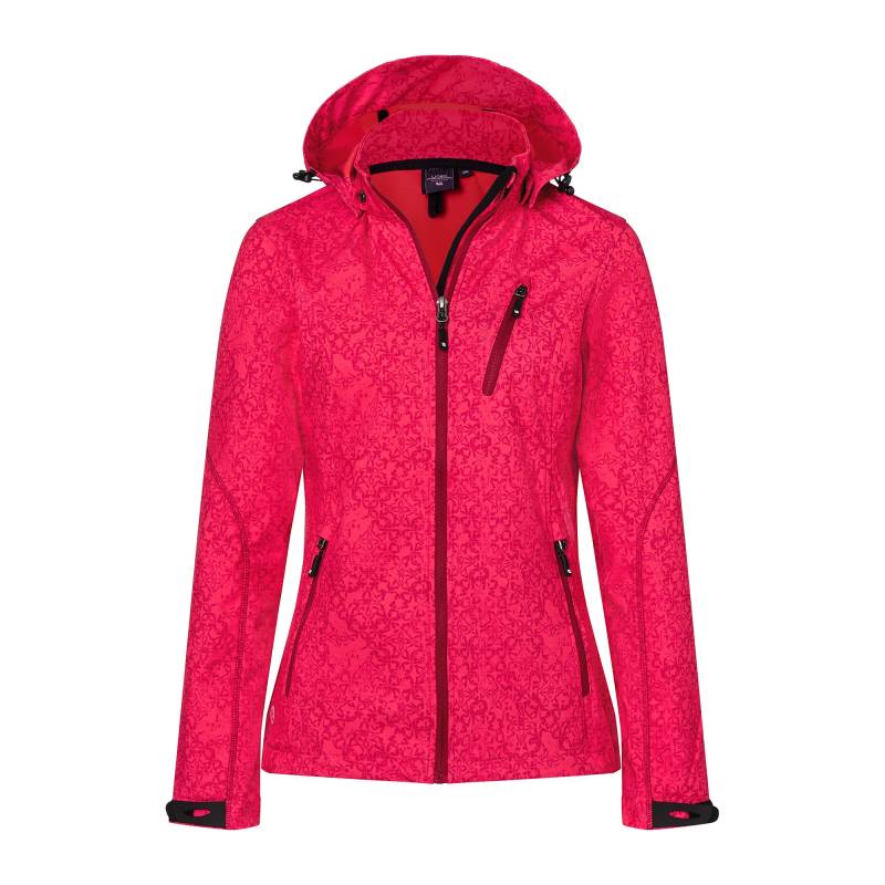 DEPROC Active Softshelljacke »ALBERTA PEAK«, leichte Softshelljacke mit All-Over-Print und abnehmbarer Kapuze von DEPROC Active