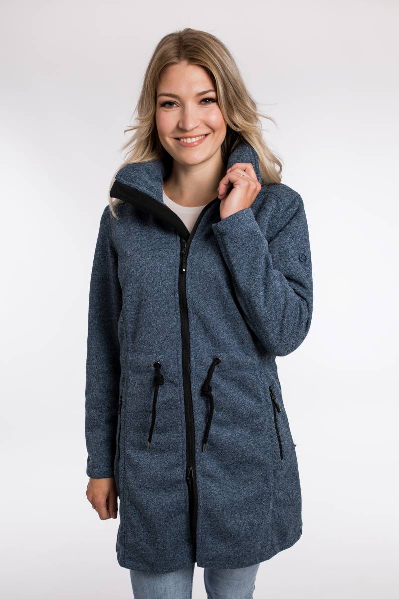 DEPROC Active Softshellparka »KEDGWICK WOMEN LONG«, Softshellmantel in urbaner Strickfleeceoptik von DEPROC Active