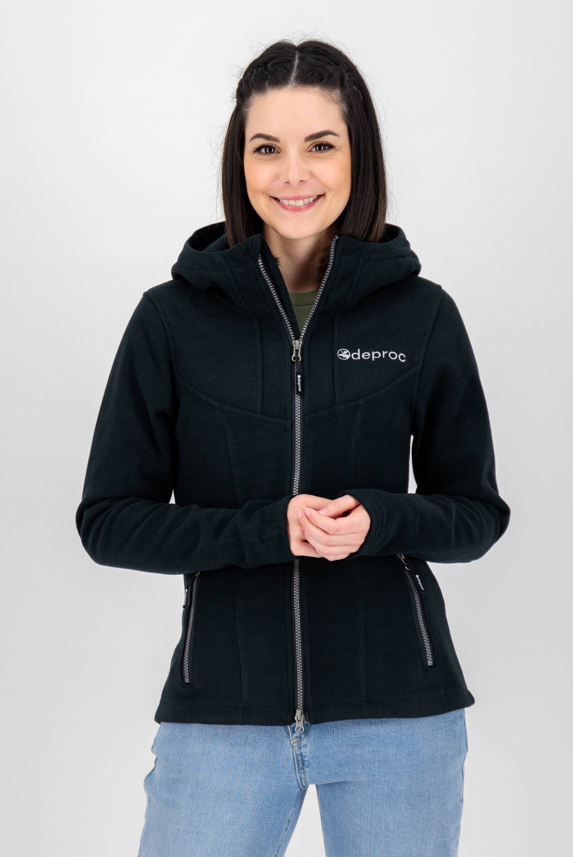 DEPROC Active Strickfleecejacke »GLORY MAY«, mit 2-Wege-Reissverschluss von DEPROC Active