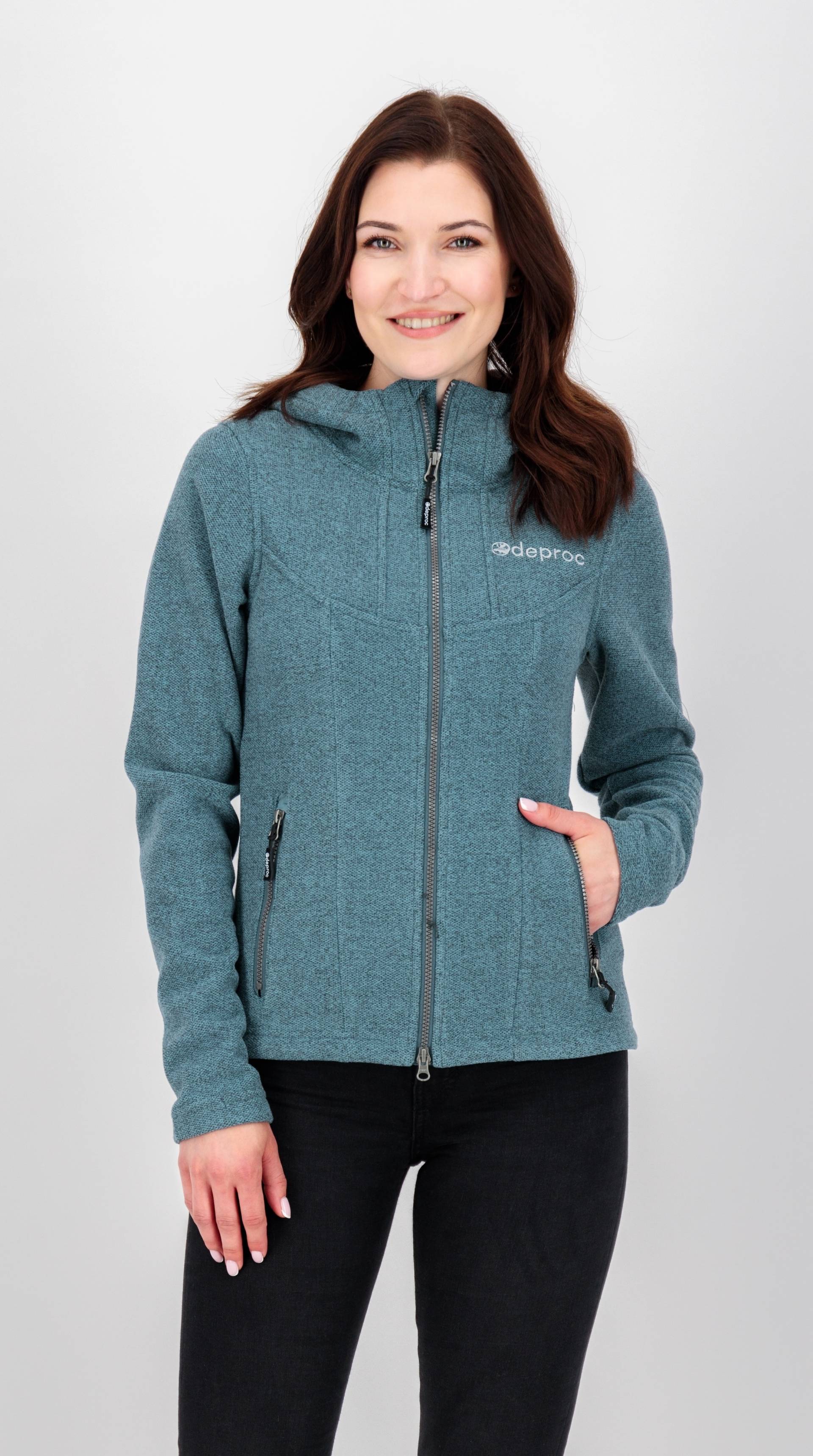 DEPROC Active Strickfleecejacke »GLORY MAY«, mit 2-Wege-Reissverschluss von DEPROC Active