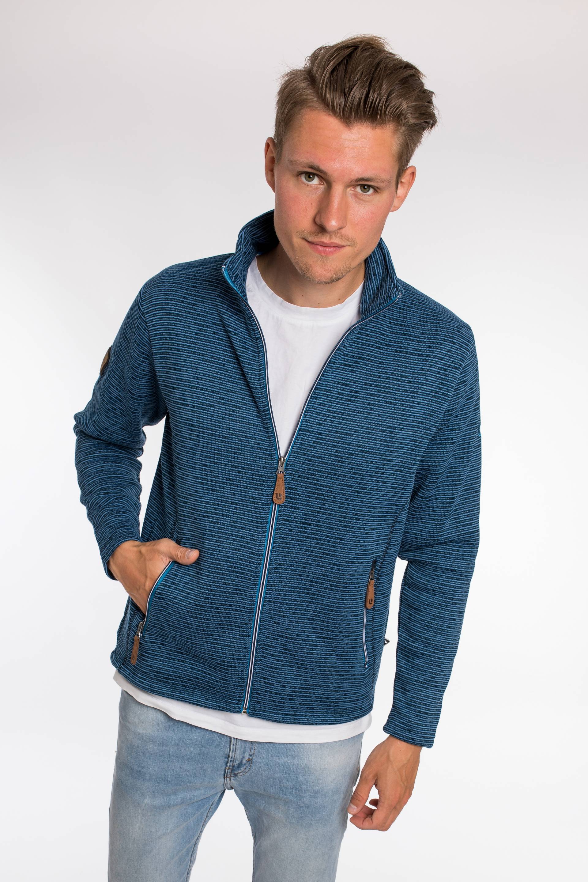 DEPROC Active Strickfleecejacke »LACEWOOD MEN«, Kontrastreissverschluss DEPROC Active Strickfleecejacke »LACEWOOD MEN«, Kontrastreissverschluss von DEPROC Active