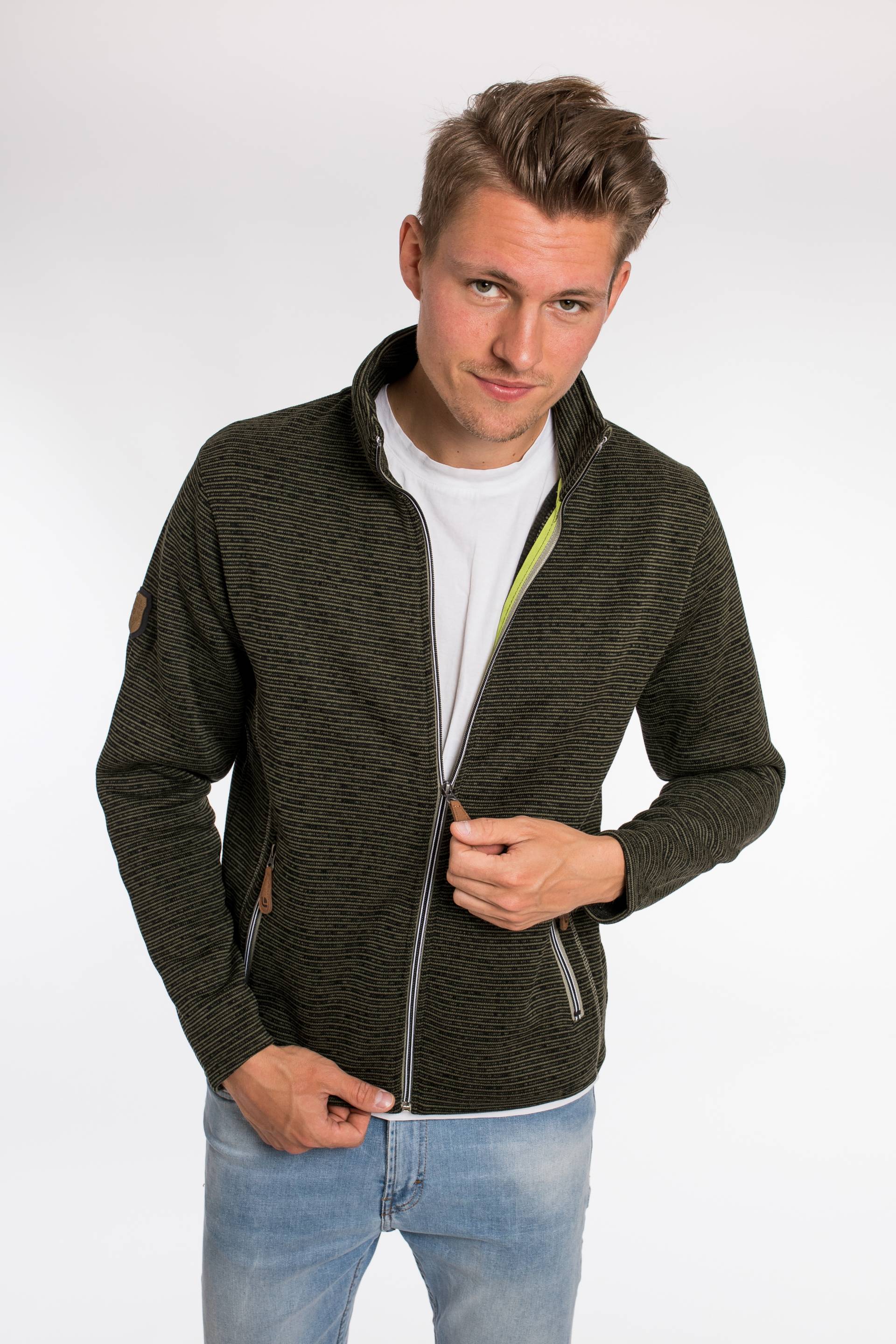 DEPROC Active Strickfleecejacke »LACEWOOD MEN«, Kontrastreissverschluss DEPROC Active Strickfleecejacke »LACEWOOD MEN«, Kontrastreissverschluss von DEPROC Active
