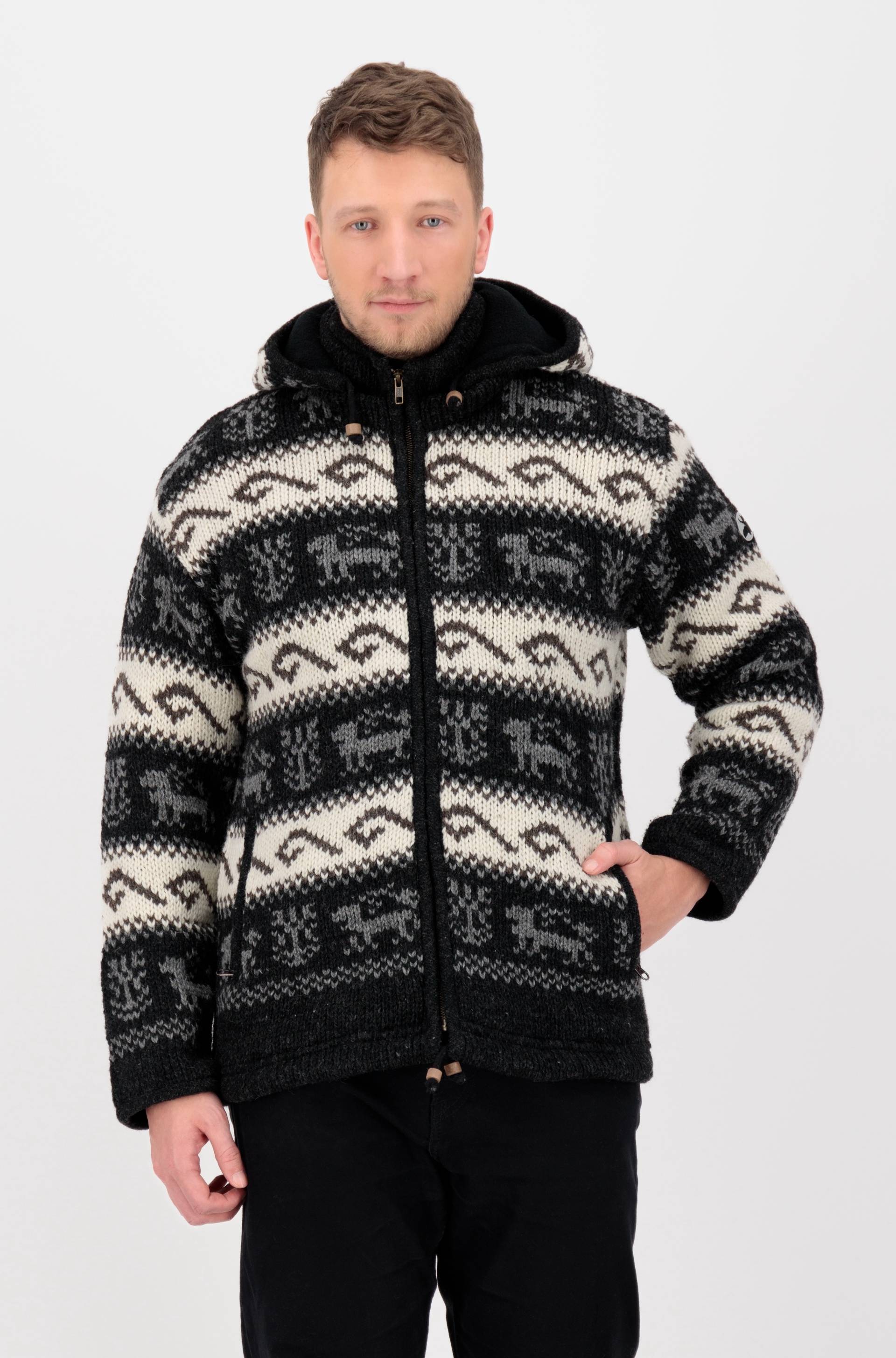 DEPROC Active Strickfleecejacke »LHOTSE MEN«, mit Kapuze und weichem Fleece gefüttert von DEPROC Active