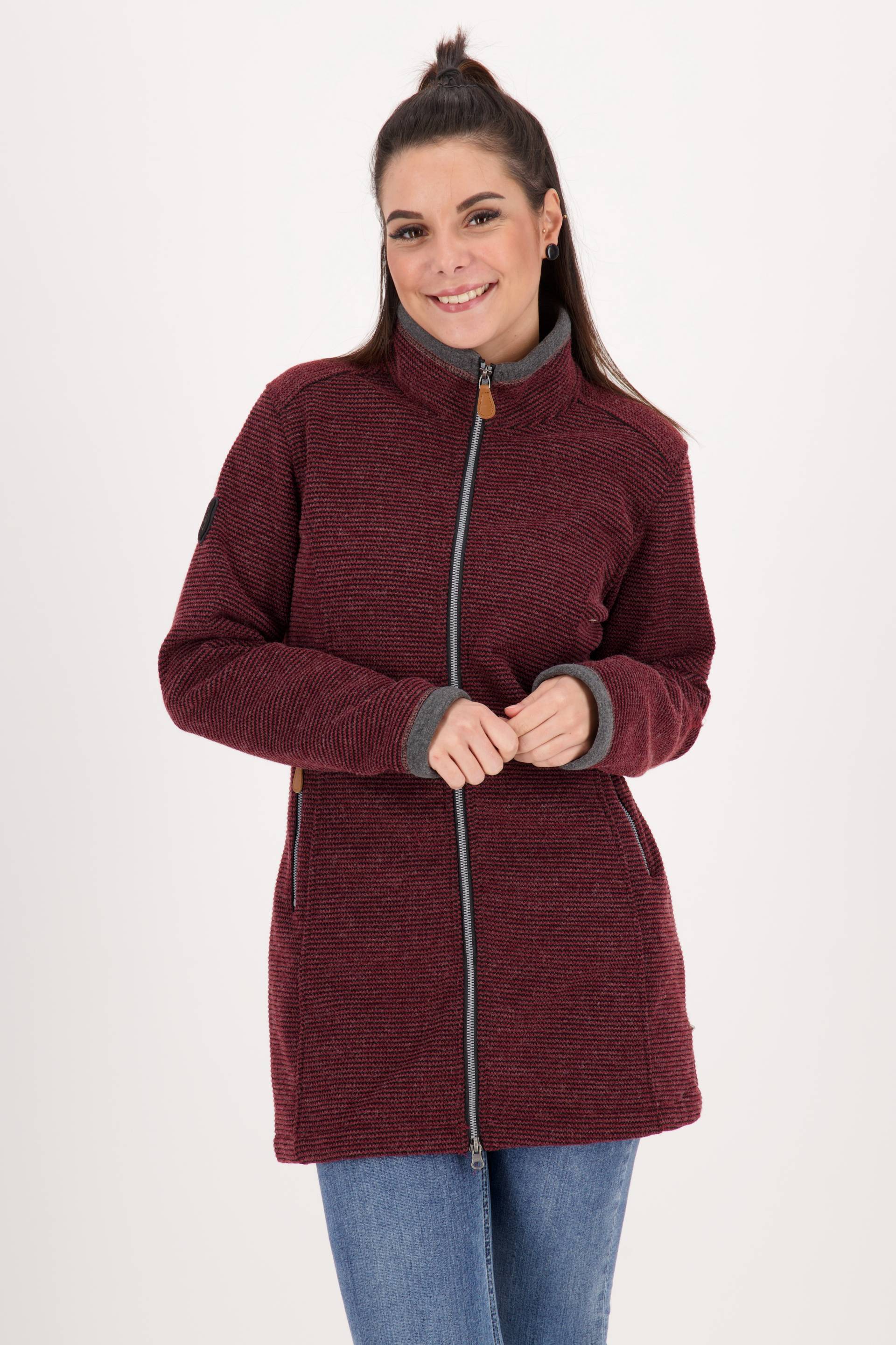 DEPROC Active Strickmantel »AMYWOOD LONG«, aussergewöhnlicher Feinstrickmantel mit Kontrastdetails DEPROC Active Strickmantel »AMYWOOD LONG«, aussergewöhnlicher Feinstrickmantel mit Kontrastdetails von DEPROC Active