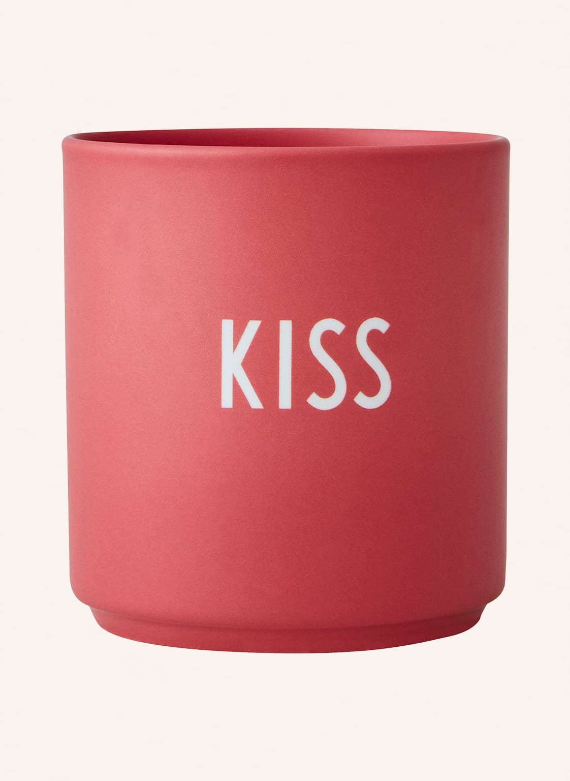 Design Letters Becher Kiss rot von DESIGN LETTERS