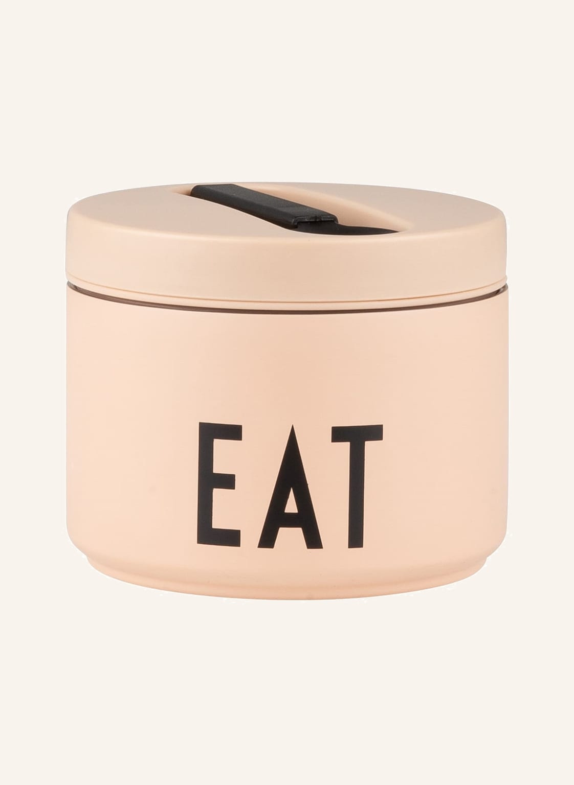 Design Letters Thermo-Lunchbox Eat Small schwarz von DESIGN LETTERS