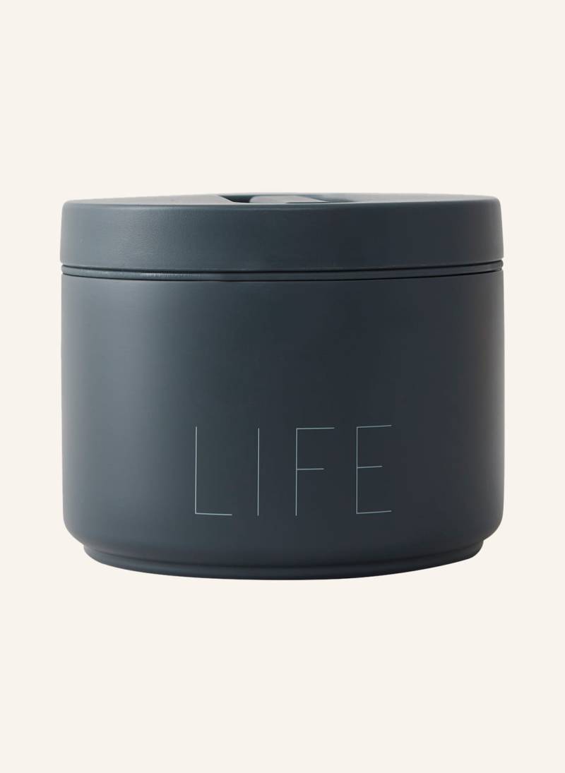 Design Letters Thermo-Lunchbox Life blau von DESIGN LETTERS