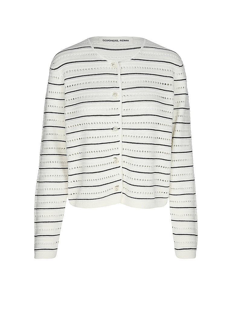 DESIGNERS REMIX Strickjacke TALIANA creme | L von DESIGNERS REMIX