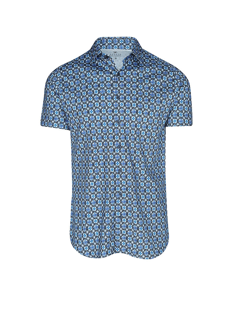 DESOTO Jerseyhemd Slim Fit  blau | M von DESOTO