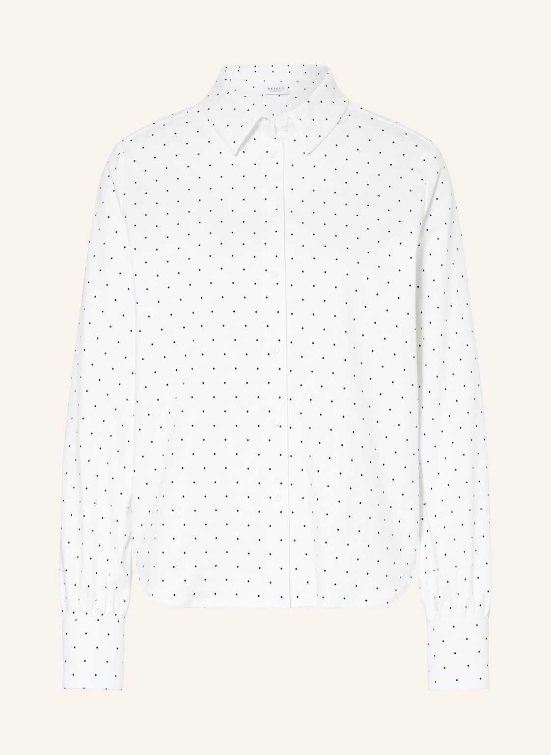 Desoto Hemdbluse Aus Jersey weiss Desoto Hemdbluse Aus Jersey weiss von DESOTO