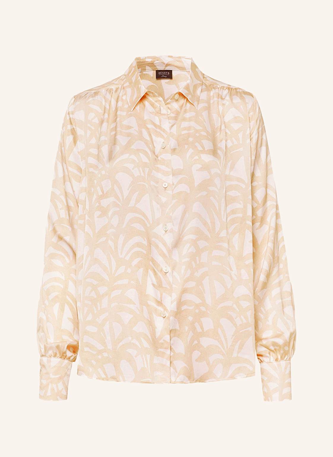 Desoto Hemdbluse Lena Aus Satin beige Desoto Hemdbluse Lena Aus Satin beige von DESOTO