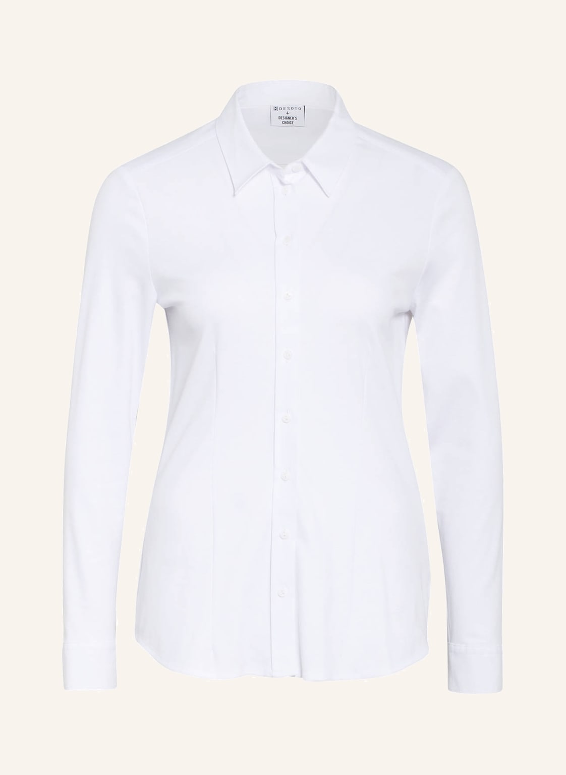 Desoto Hemdbluse Pia Aus Jersey weiss Desoto Hemdbluse Pia Aus Jersey weiss von DESOTO