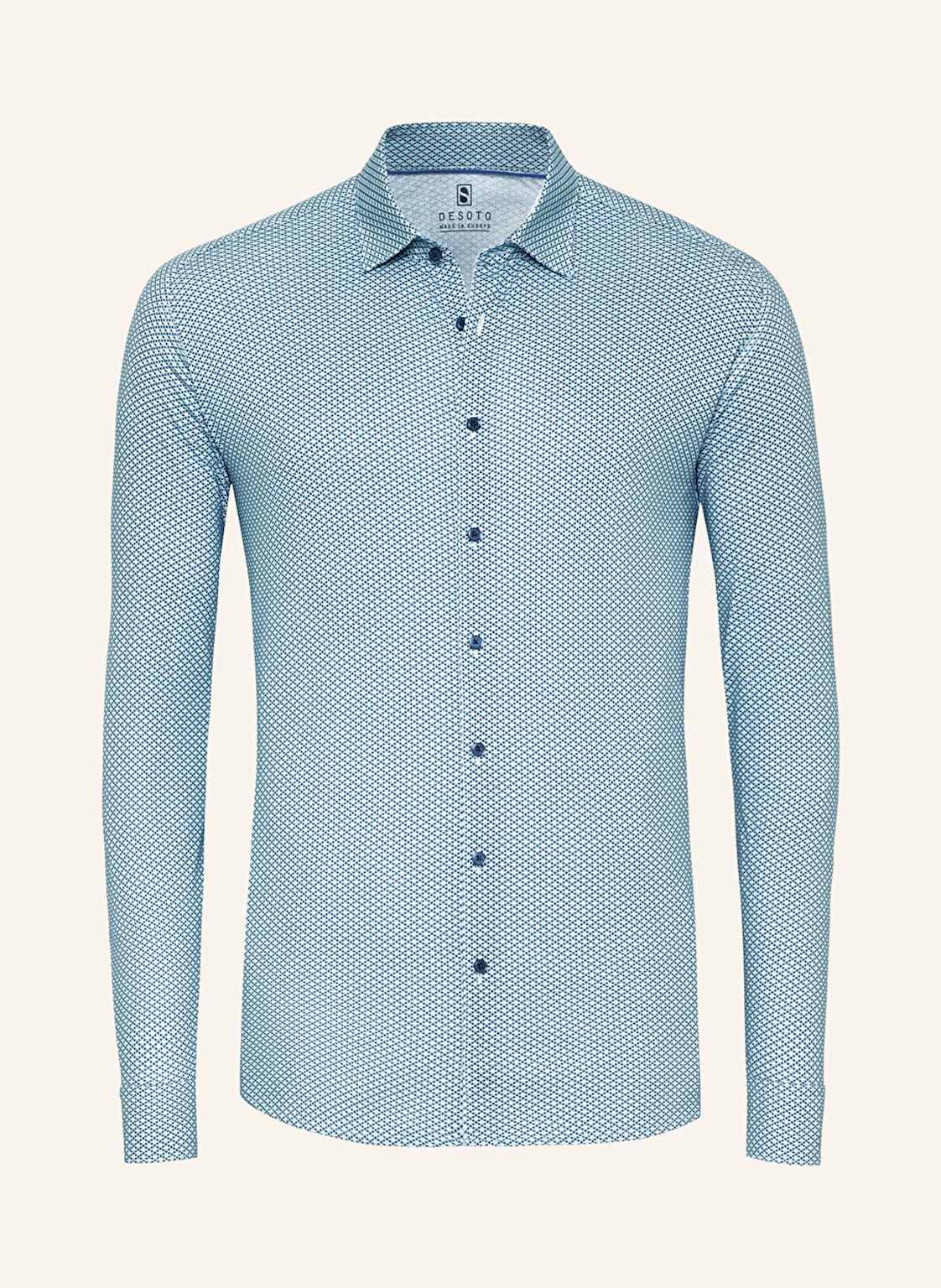 Desoto Jerseyhemd Slim Fit blau von DESOTO