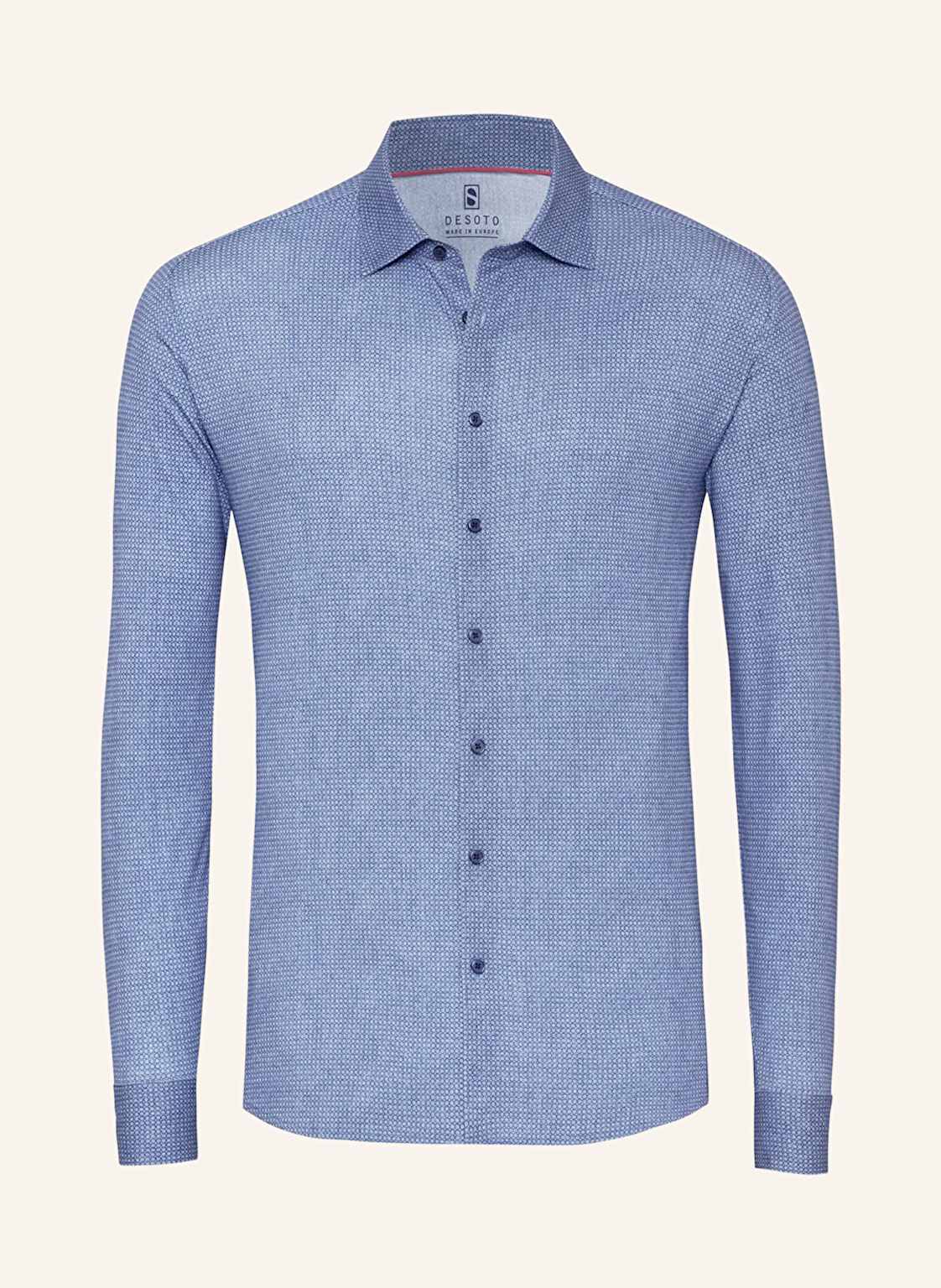 Desoto Jerseyhemd Slim Fit blau von DESOTO