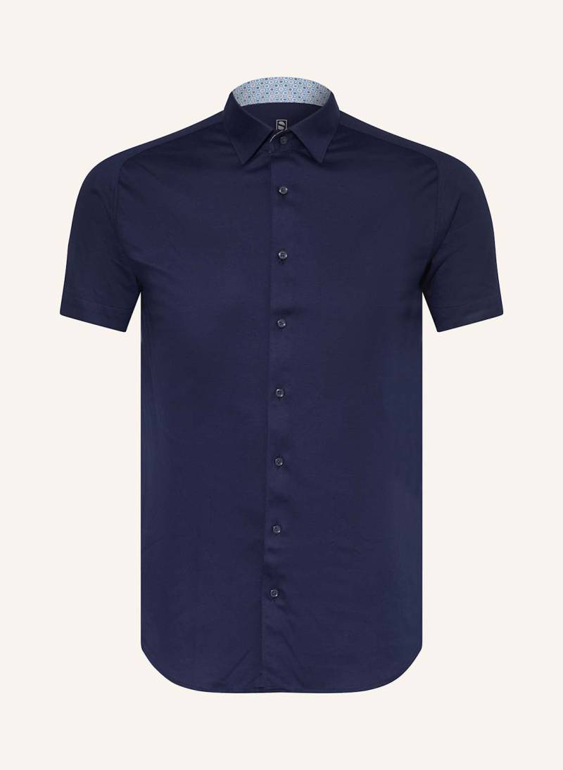 Desoto Kurzarm-Hemd Extra Slim Fit blau von DESOTO