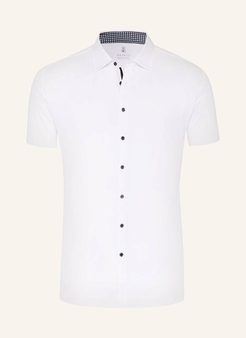 Desoto Kurzarm-Hemd Extra Slim Fit weiss von DESOTO