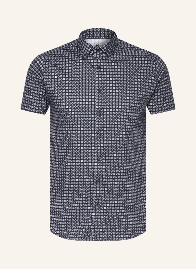 Desoto Kurzarm-Hemd Slim Fit blau von DESOTO